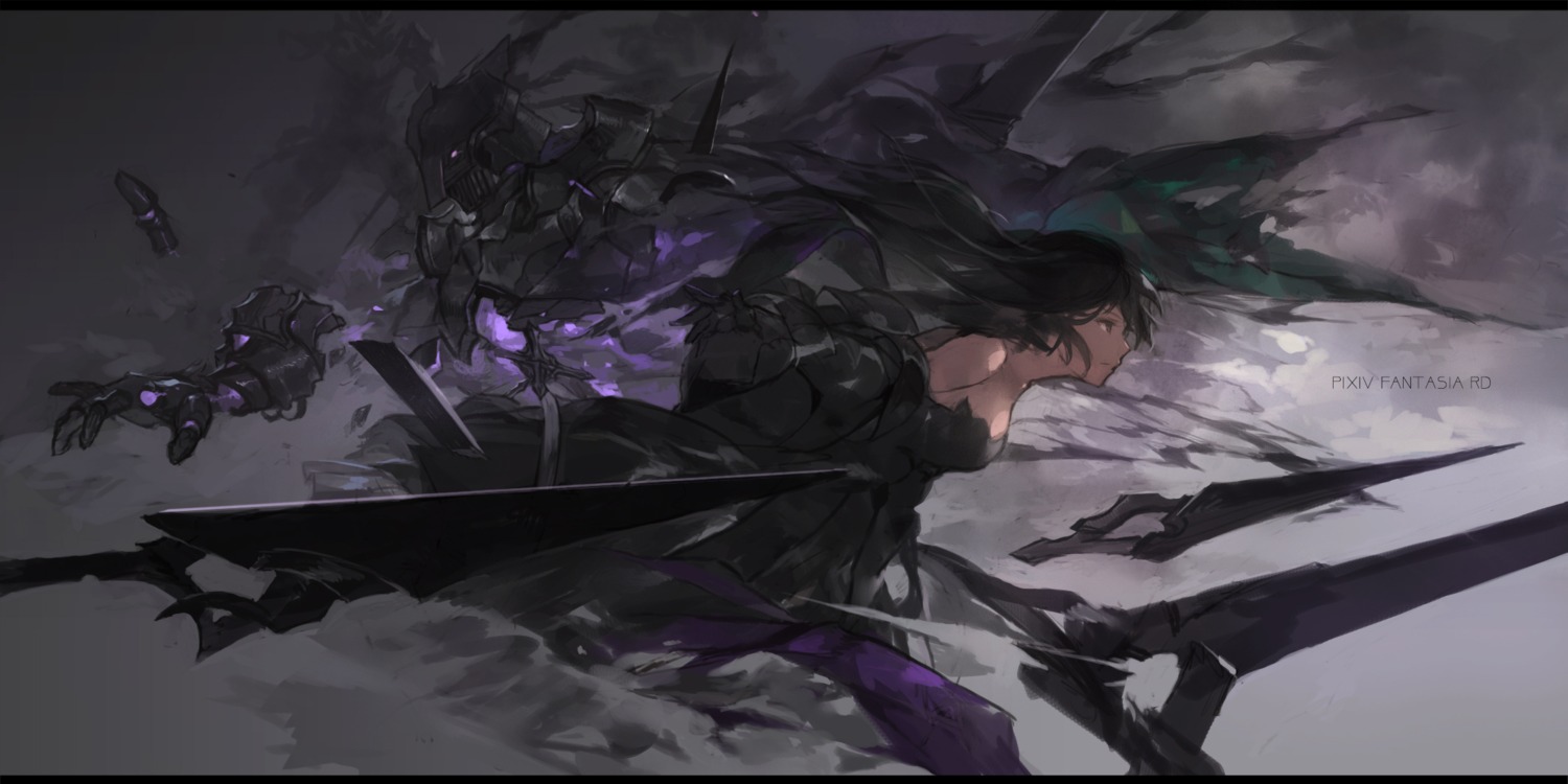 dress, mecha, pixiv_fantasia, pixiv_fantasia_revenge_of_the_darkness, swd3e2, sword