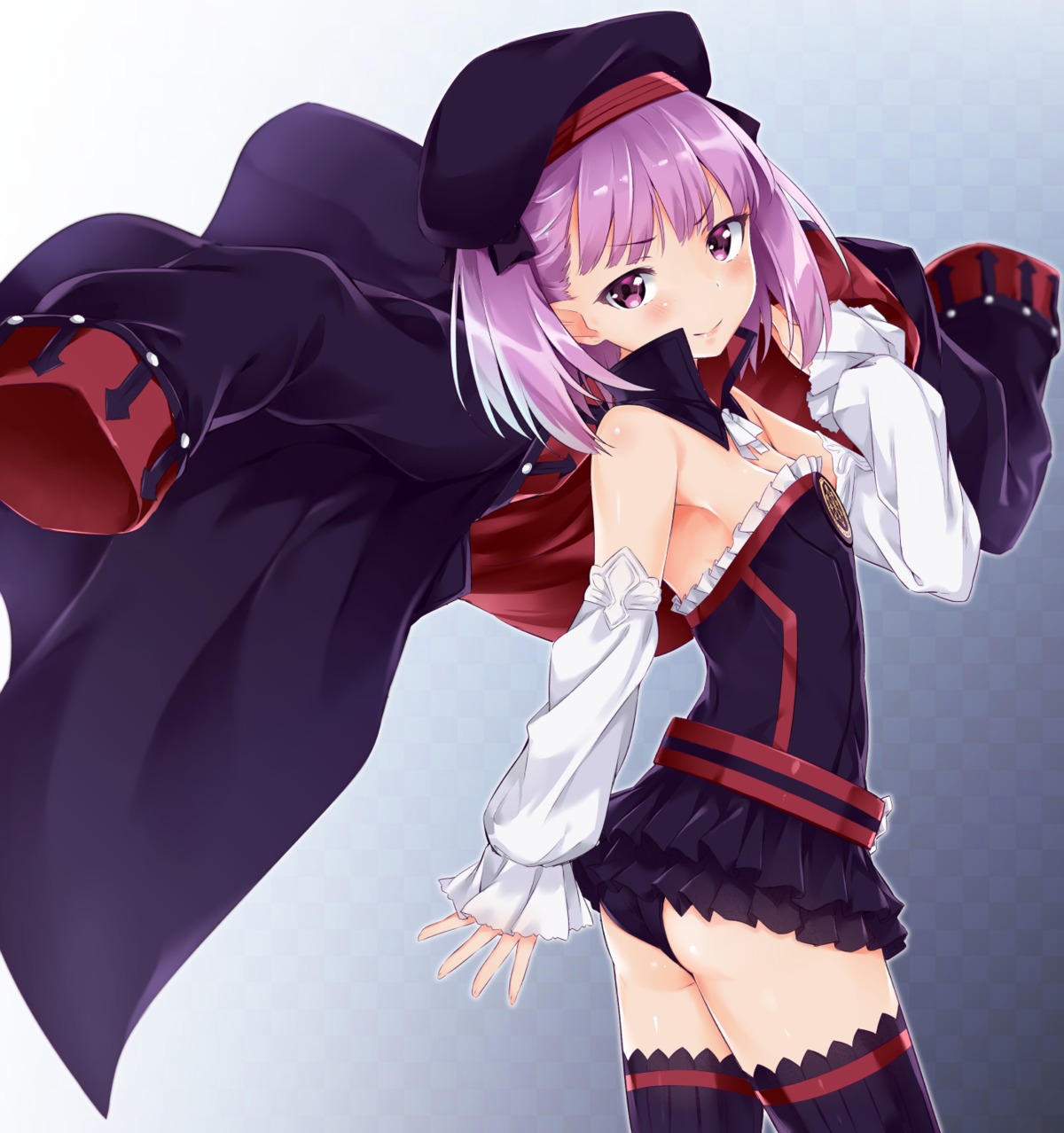 ass, cleavage, fate/grand_order, helena_blavatsky_(fate), mishin_(mbmnk), pantsu, thighhighs