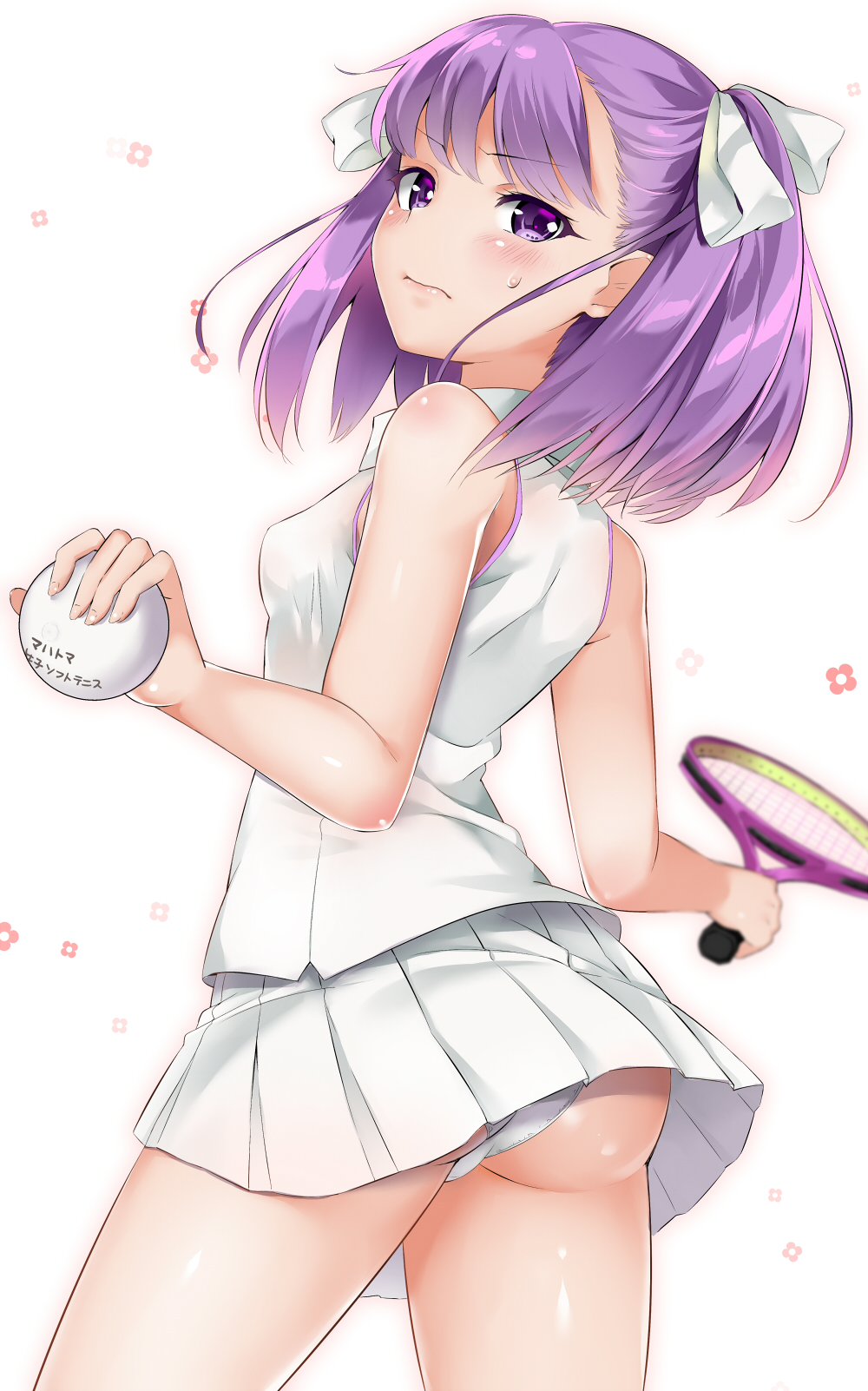 ass, fate/grand_order, helena_blavatsky_(fate), mishin_(mbmnk), pantsu, tennis