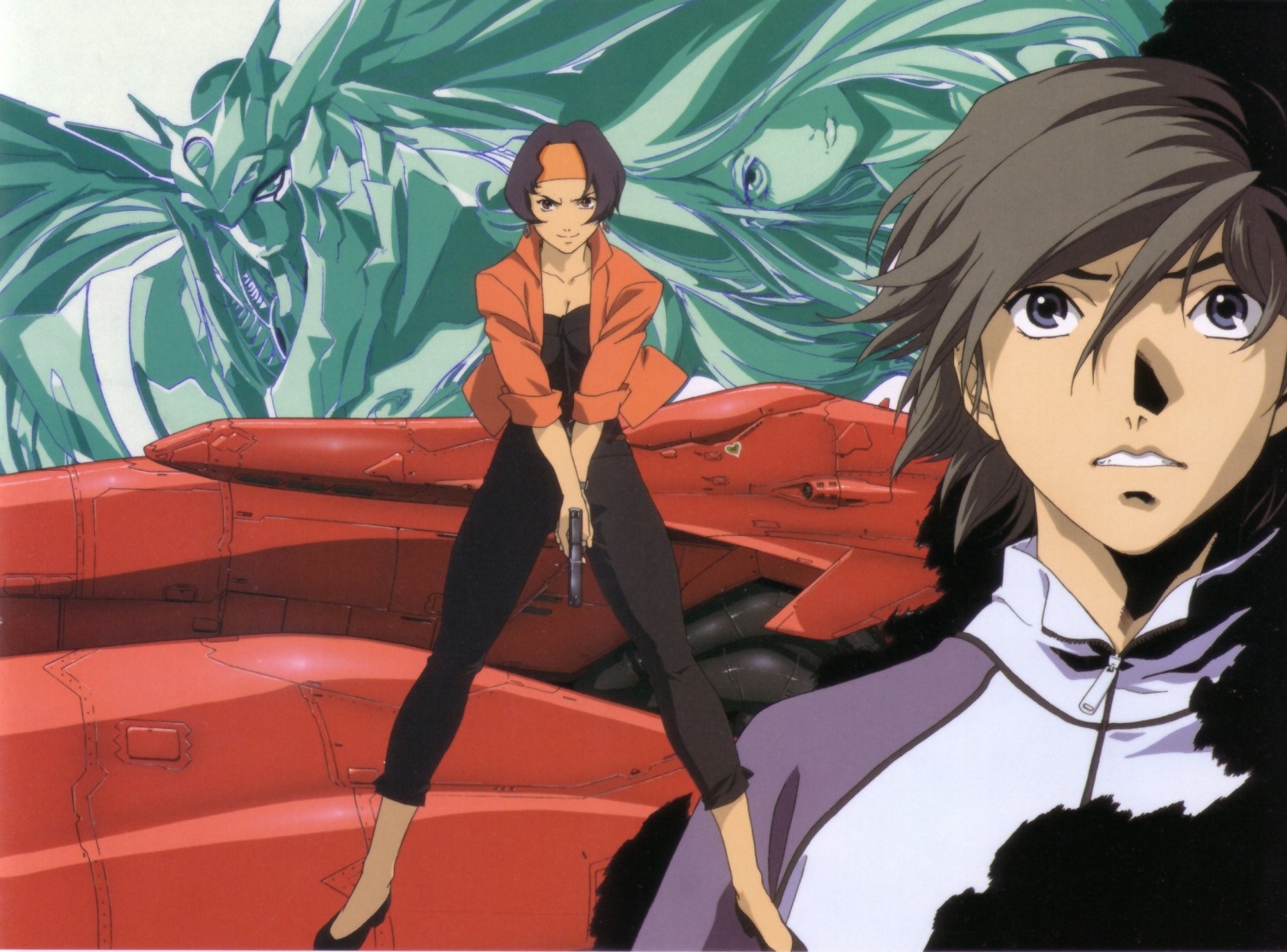 kamina_ayato, mishima_reika, rahxephon, shitow_haruka