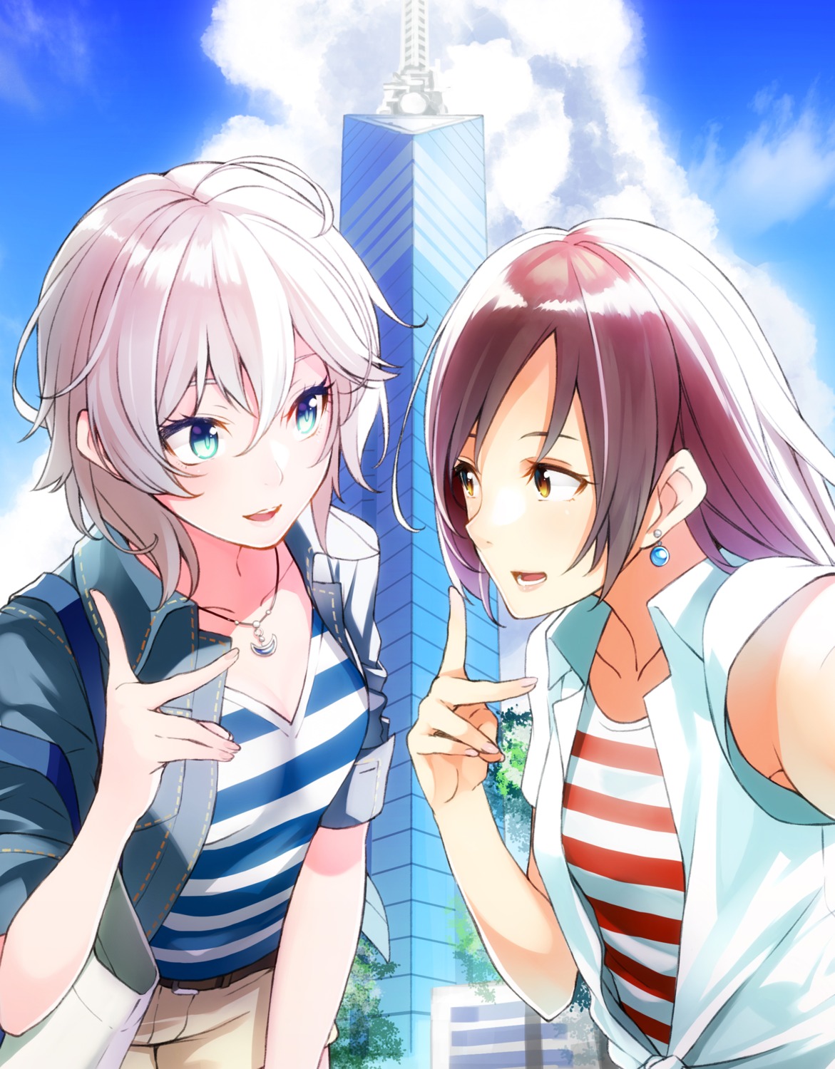 anastasia_(idolm@ster), cleavage, nitta_minami, retsuna, the_idolm@ster, the_idolm@ster_cinderella_girls