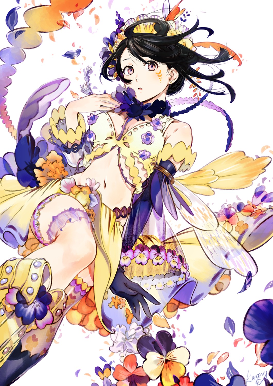 cleavage, garter, umishima_senbon