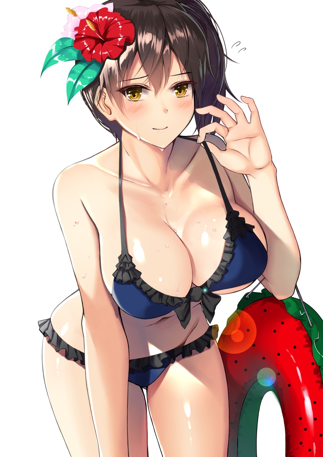 atelier_yuu, bikini, cleavage, kaga_(kancolle), kantai_collection, swimsuits