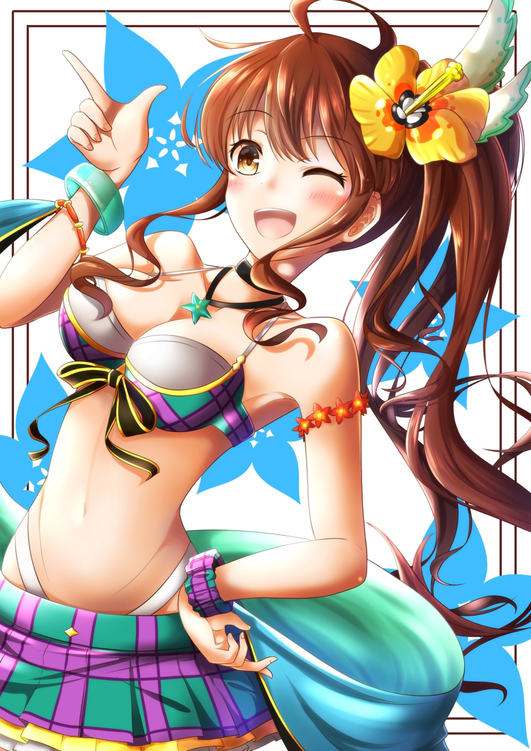 bikini, cleavage, diantha_(granblue_fantasy), granblue_fantasy, hakugin, swimsuits