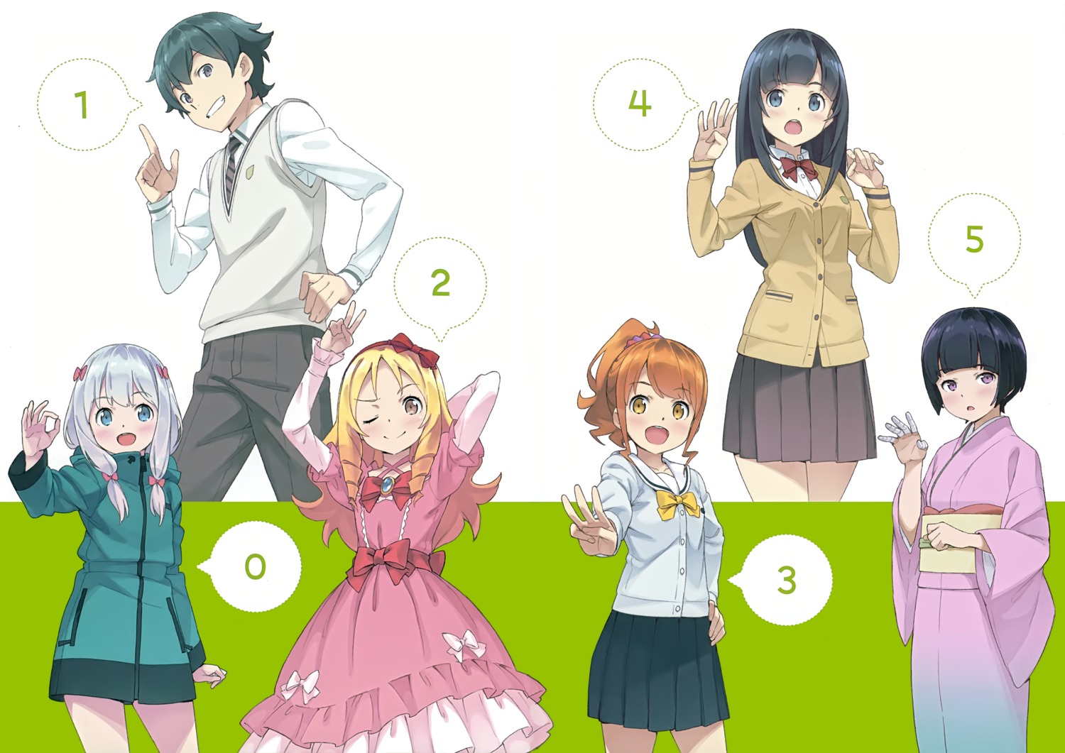 bandages, dress, eromanga-sensei, izumi_masamune, izumi_sagiri, jinno_megumi, kanzaki_hiro, seifuku