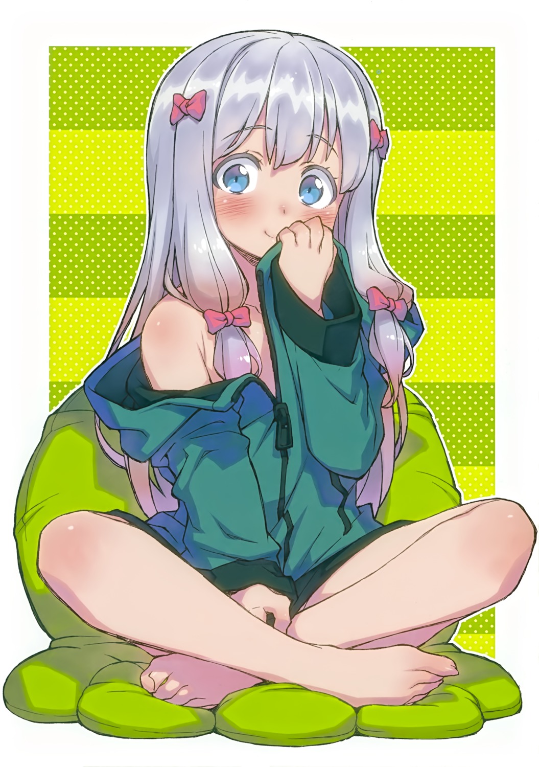 eromanga-sensei, feet, izumi_sagiri, open_shirt, tabgraphics, tamori_tadaji