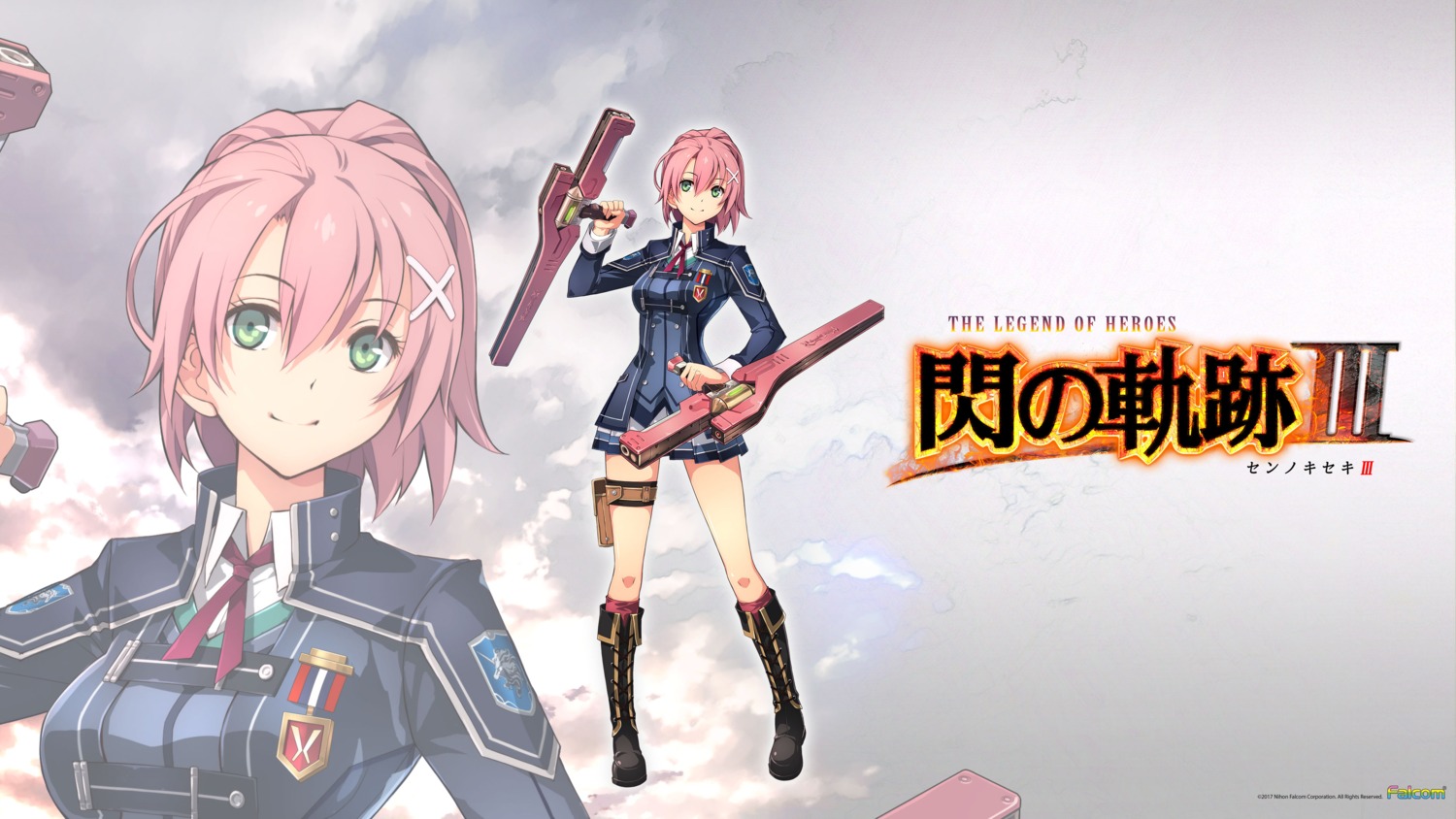 eiyuu_densetsu, eiyuu_densetsu:_sen_no_kiseki, falcom, juna_crawford, uniform, wallpaper, weapon