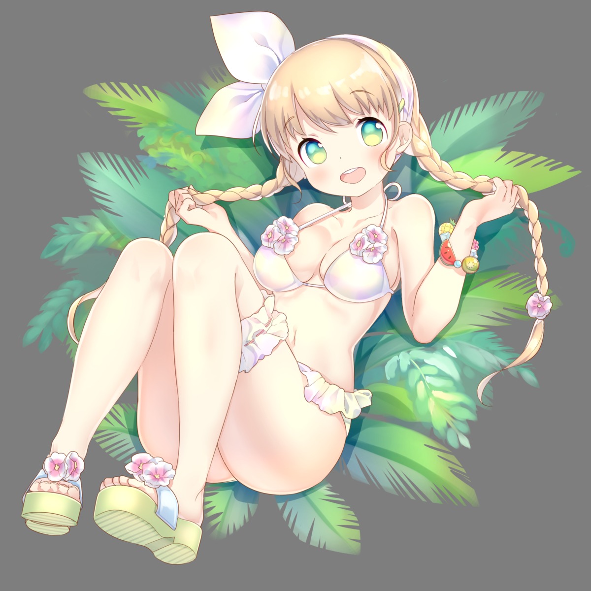 bikini, cleavage, garter, suzuki_moeko, swimsuits, transparent_png