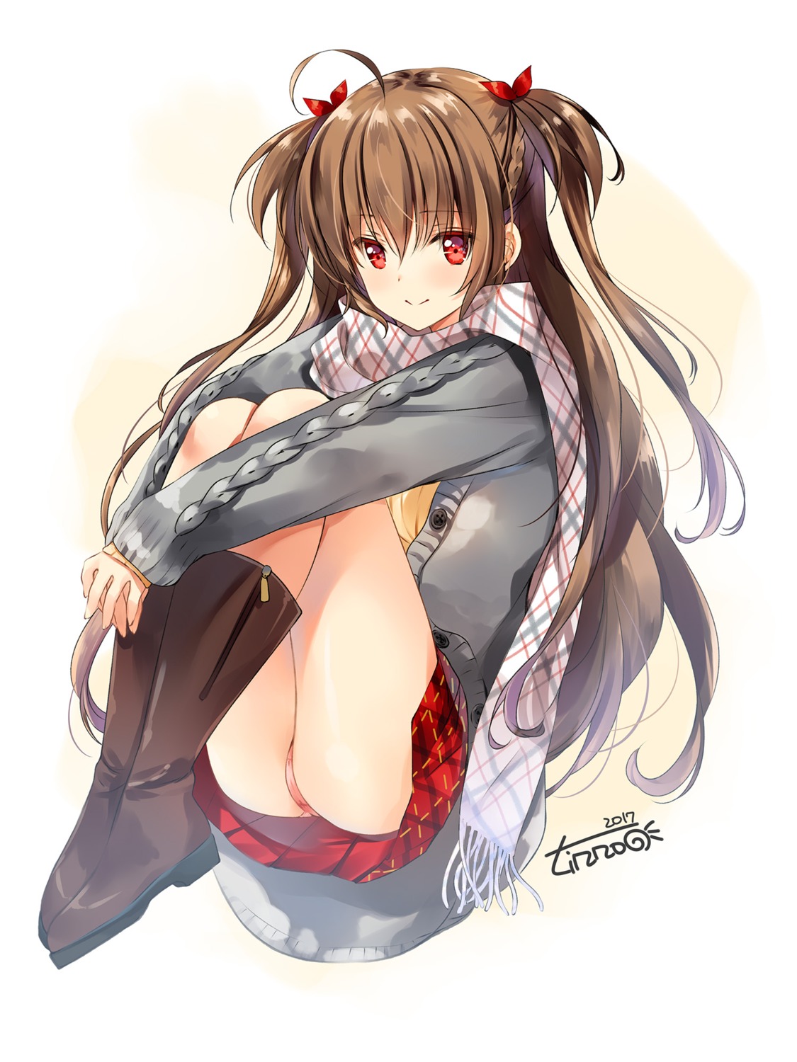 pantsu, seifuku, sweater, zinno