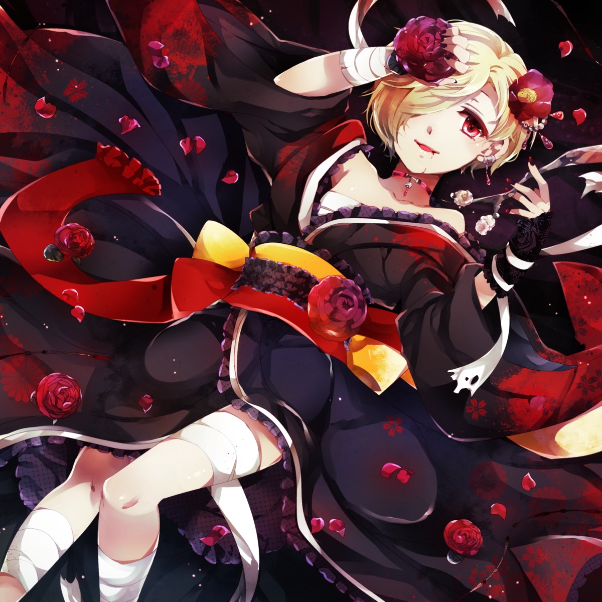 akatsuki_yakyou, bandages, kimono, sarashi, shirasaka_koume, the_idolm@ster, the_idolm@ster_cinderella_girls