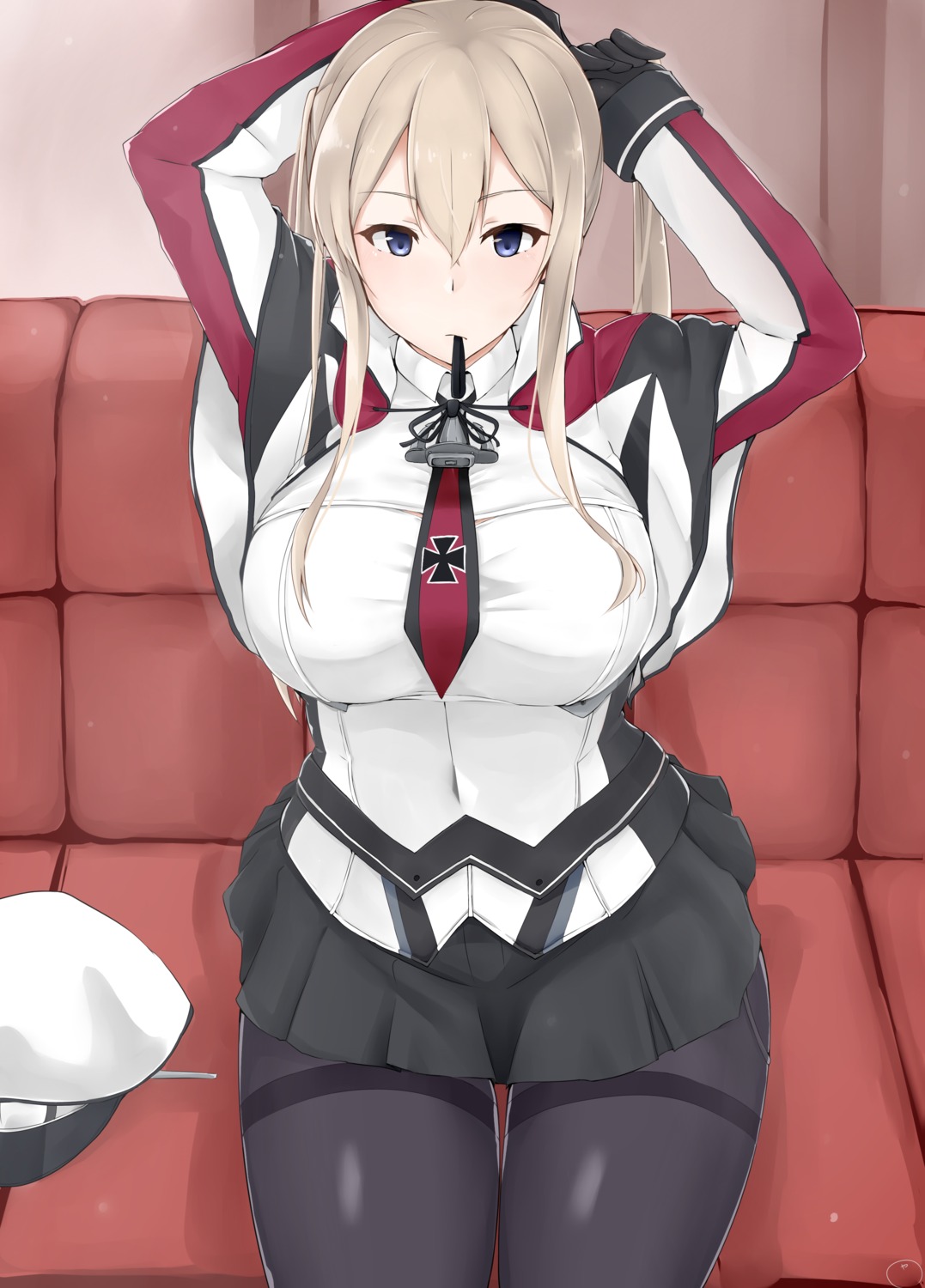 graf_zeppelin_(kancolle), kantai_collection, maruya1006, pantyhose, uniform