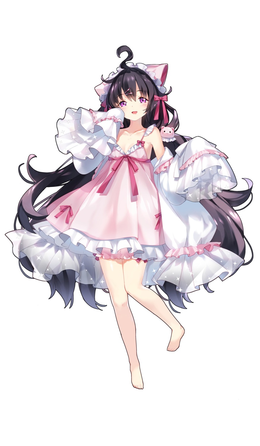 cleavage, dress, feet, no_bra, sheska_xue