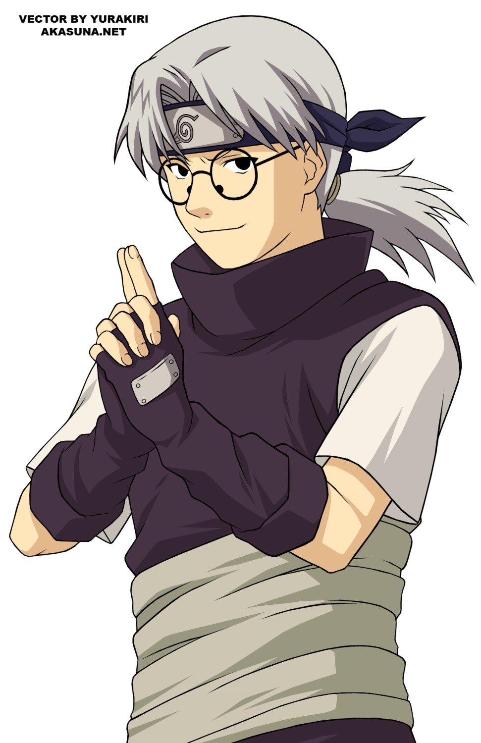 male, naruto, vector_trace, watermark, yakushi_kabuto