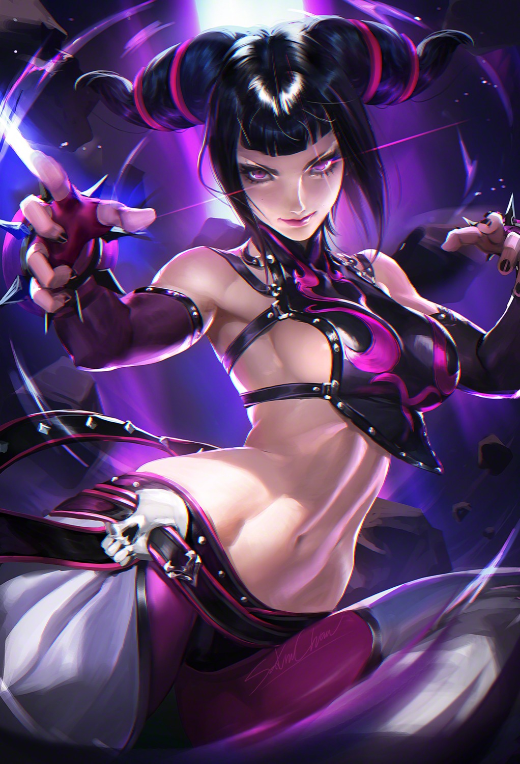 han_juri, no_bra, sakimichan, street_fighter, street_fighter_iv