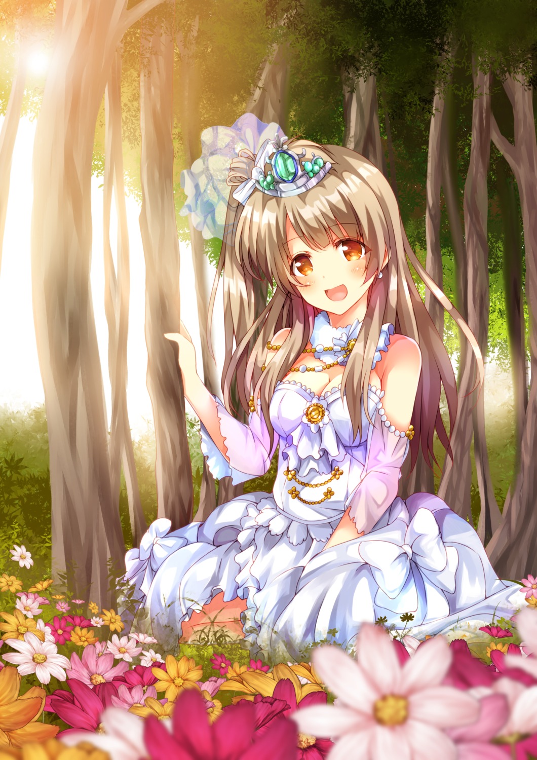 cleavage, dress, fujisaki_kyouya, love_live!, love_live!_(series), minami_kotori
