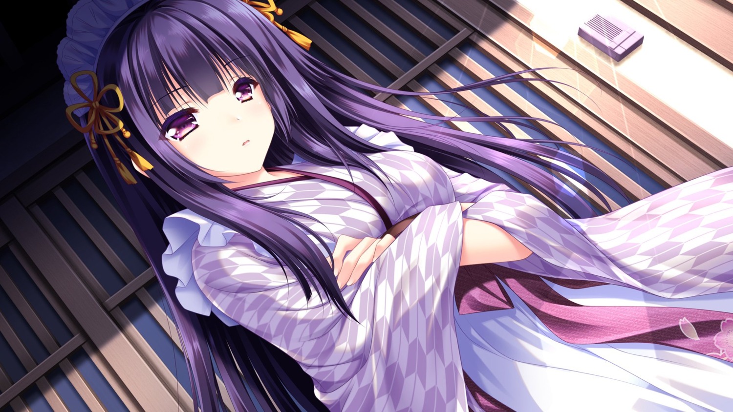 game_cg, ikaruga_kazuha, lump_of_sugar, maid, moekibara_fumitake, wa_maid, yorite_konoha_wa_kurenai_ni