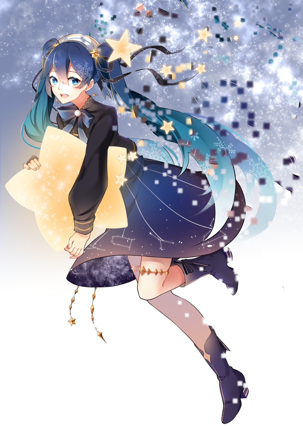 freeze, hatsune_miku, heels, vocaloid