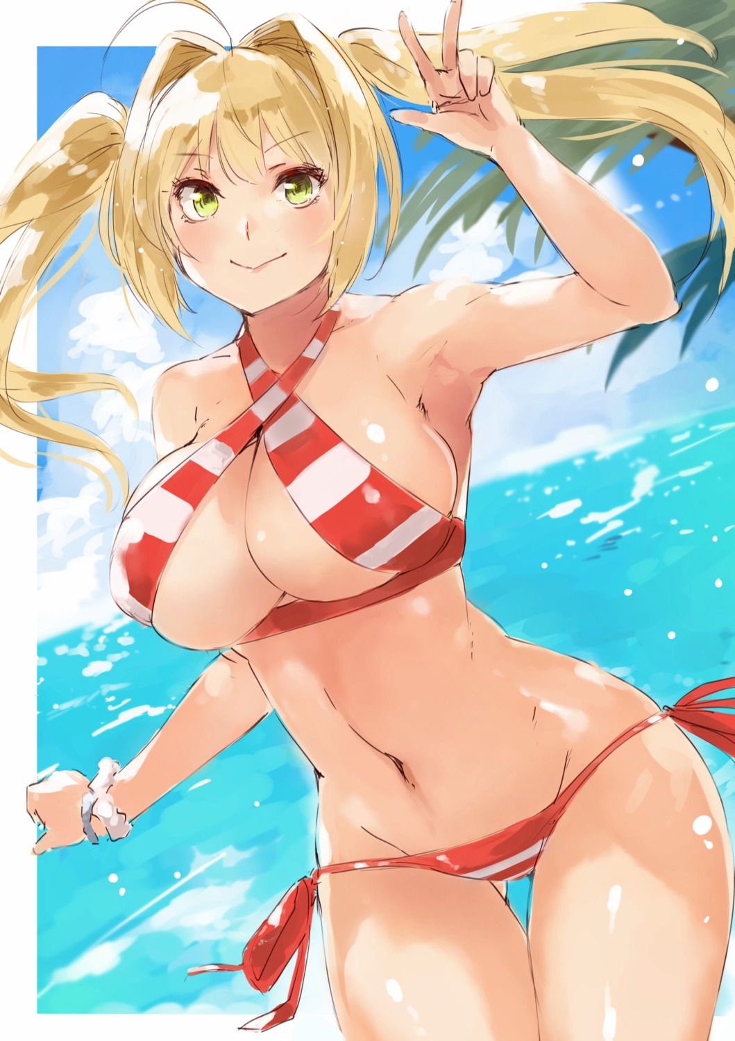 bikini, denizen_tomo, fate/grand_order, nero_claudius_(fate), swimsuits