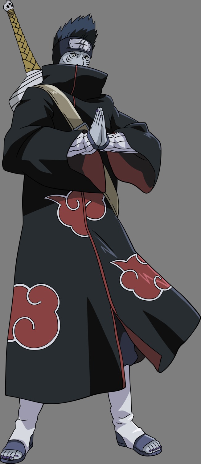 hoshigaki_kisame, male, naruto, transparent_png, vector_trace