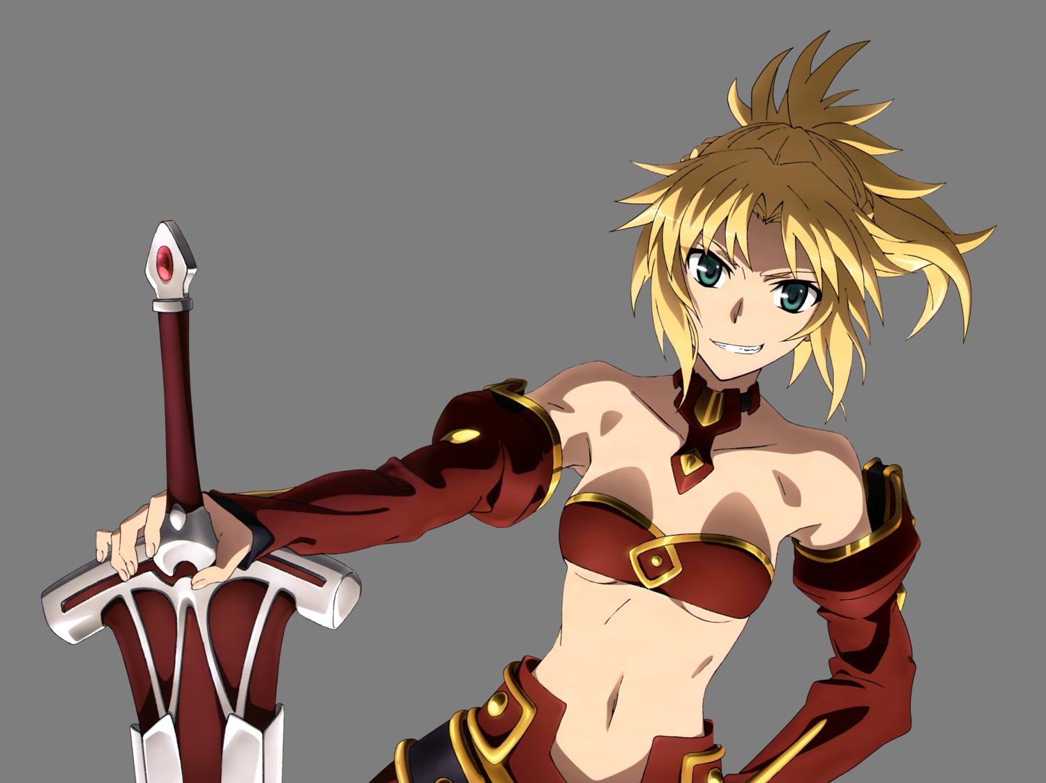bikini_top, cleavage, fate/apocrypha, fate/grand_order, fate/stay_night, mordred_(fate), swimsuits, sword