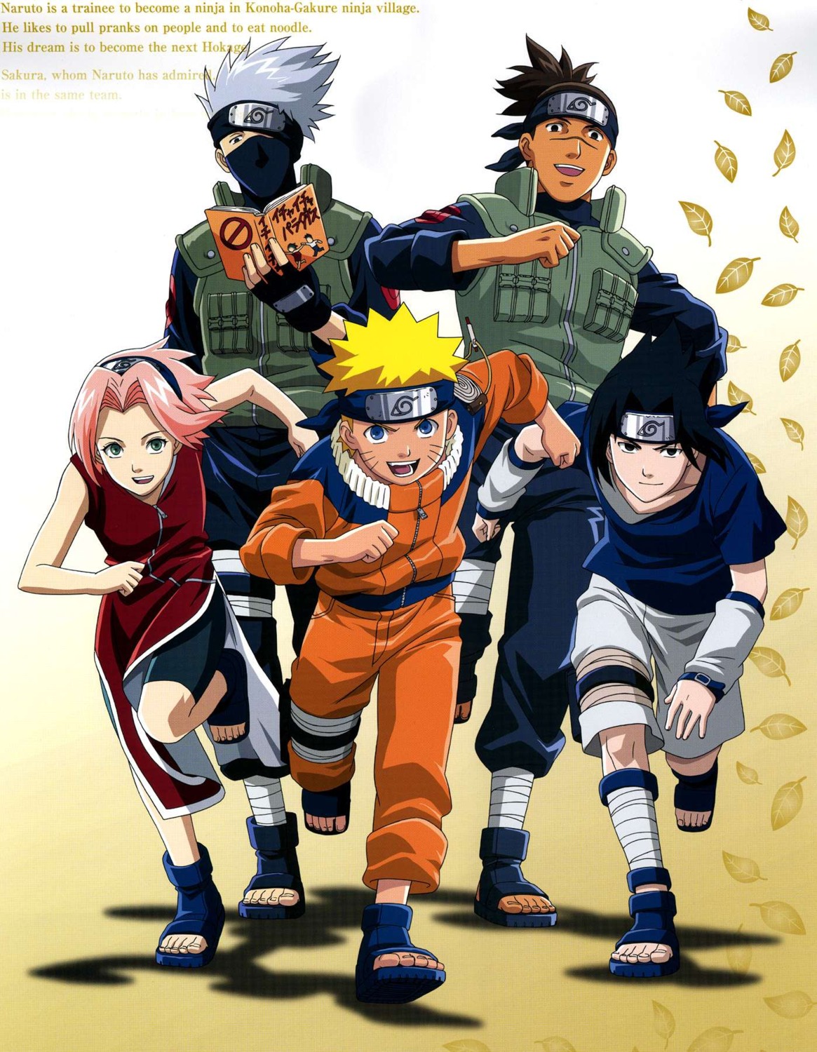 haruno_sakura, hatake_kakashi, naruto, uchiha_sasuke, umino_iruka, uzumaki_naruto