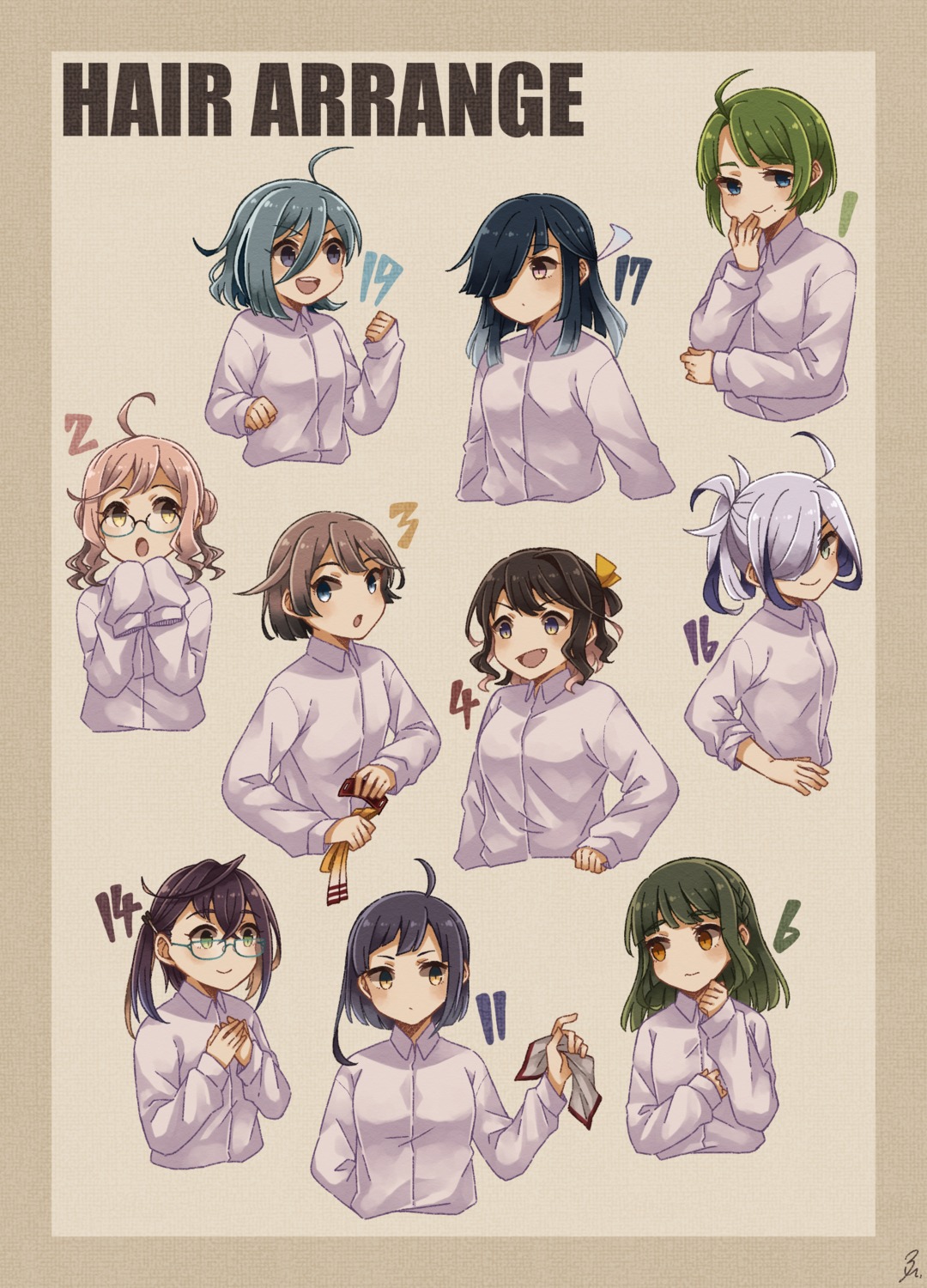 asashimo_(kancolle), fujinami_(kancolle), hayashimo_(kancolle), kantai_collection, kazagumo_(kancolle), kiyoshimo_(kancolle), makigumo_(kancolle), megane, miroku_san-ju, naganami_(kancolle), okinami_(kancolle), takanami_(kancolle), yuugumo_(kancolle)
