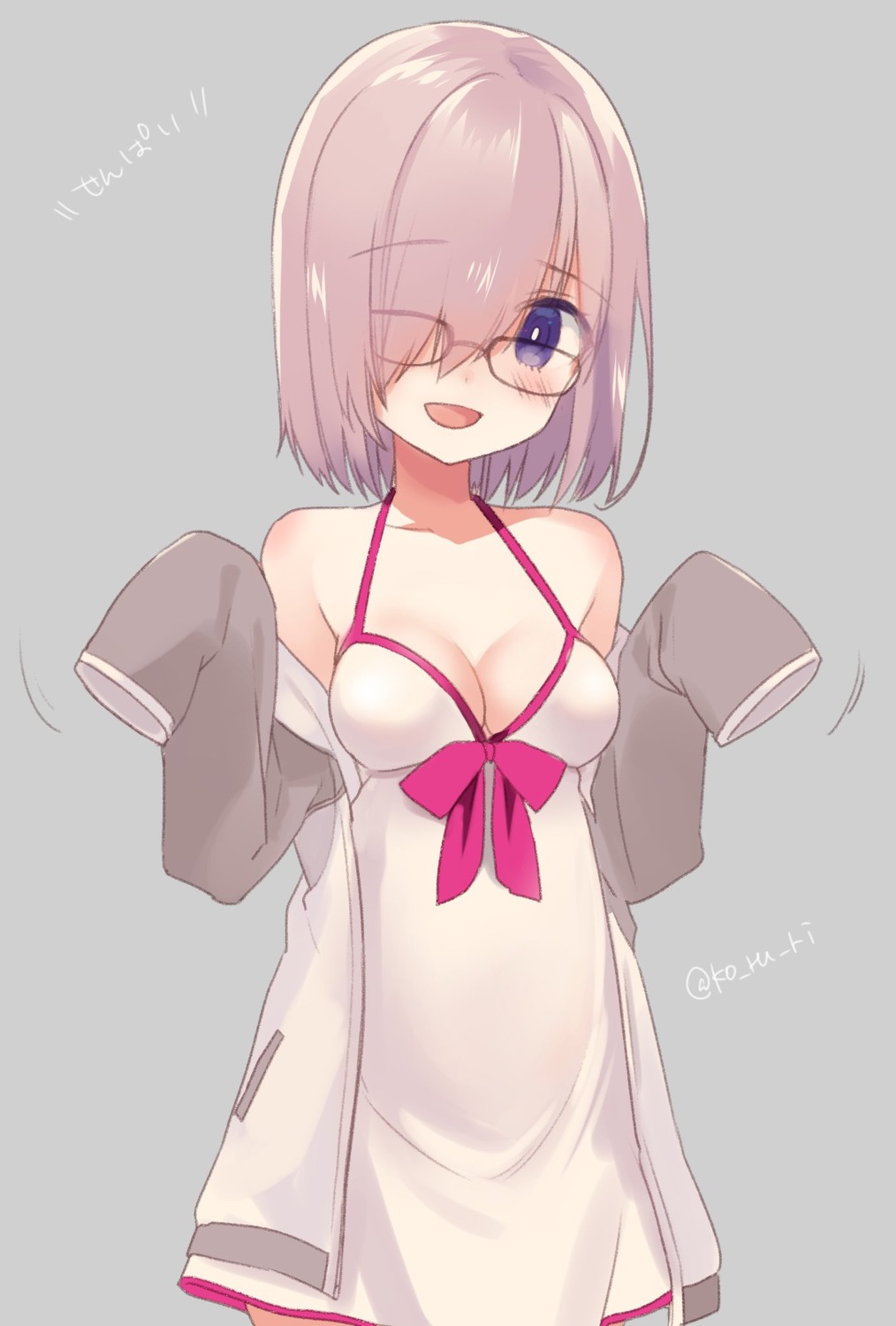 cleavage, dress, fate/grand_order, koruri, mash_kyrielight, megane