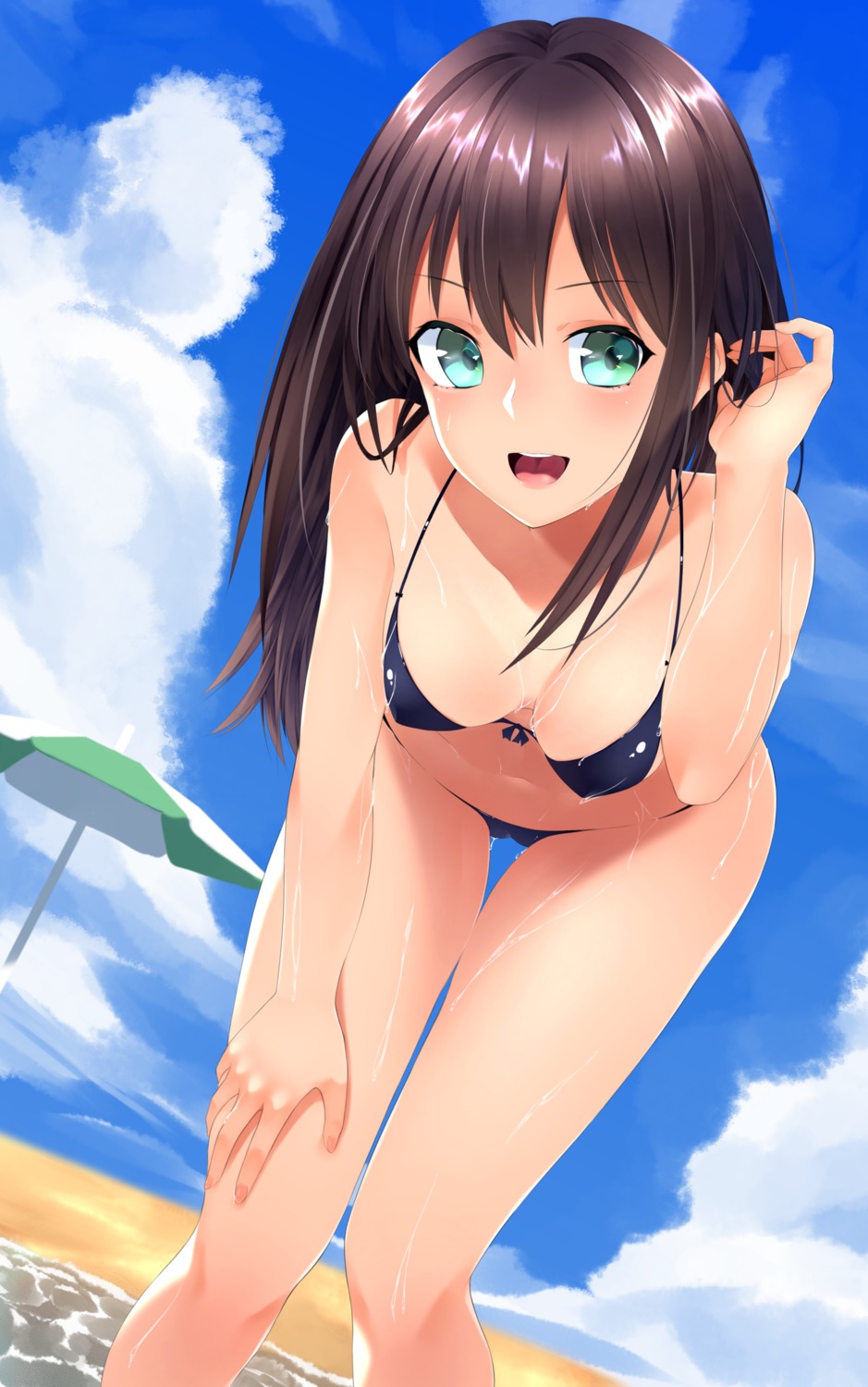 bikini, cleavage, nishinomiya_suzu, shibuya_rin, swimsuits, the_idolm@ster, the_idolm@ster_cinderella_girls, wet