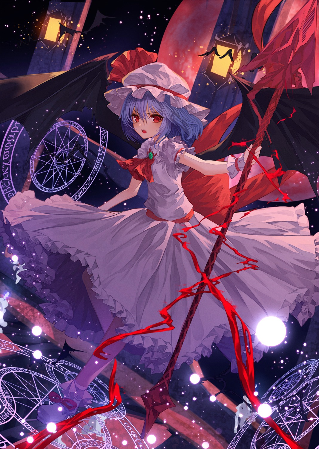 lota, remilia_scarlet, touhou, weapon, wings