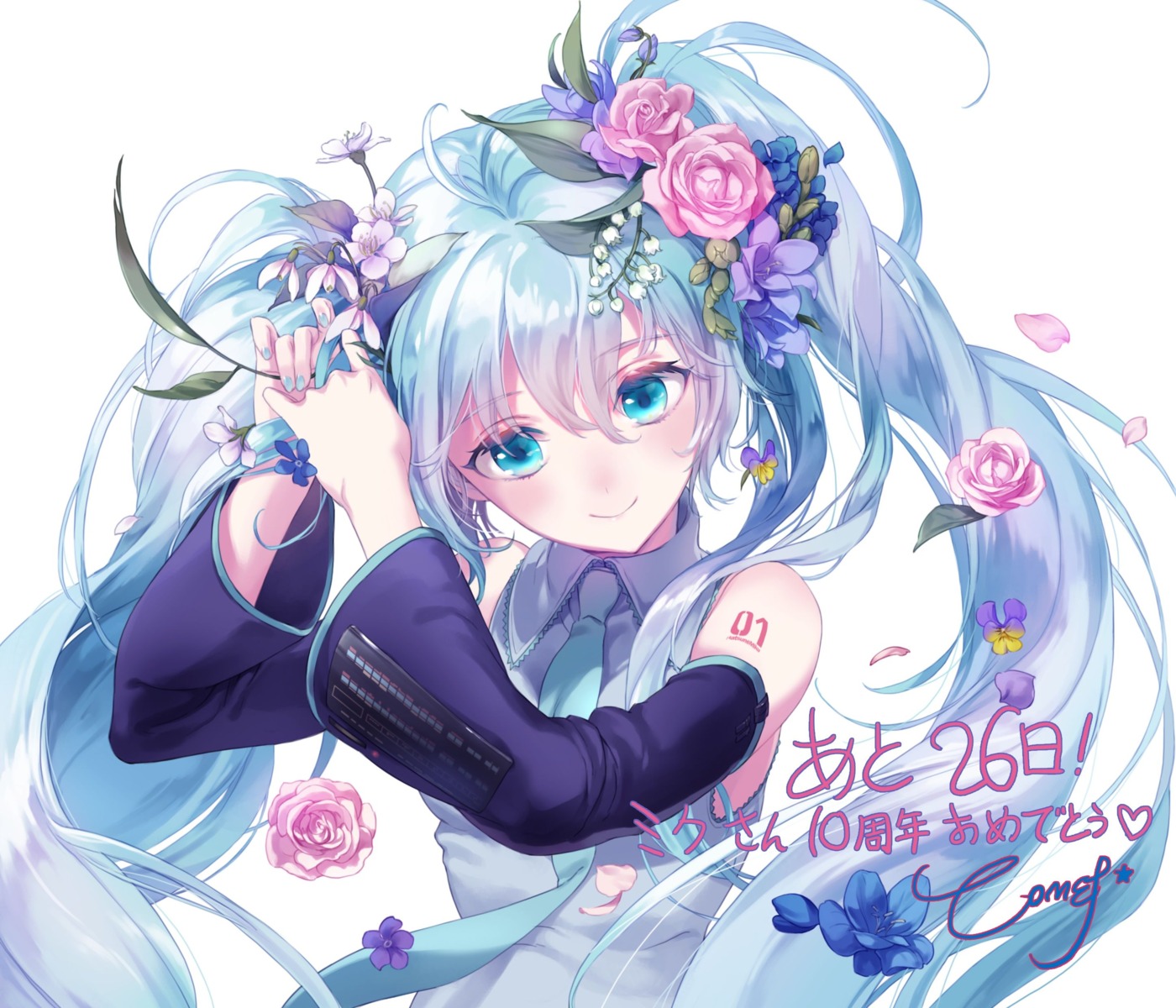 comet_(artist), hatsune_miku, tattoo, vocaloid