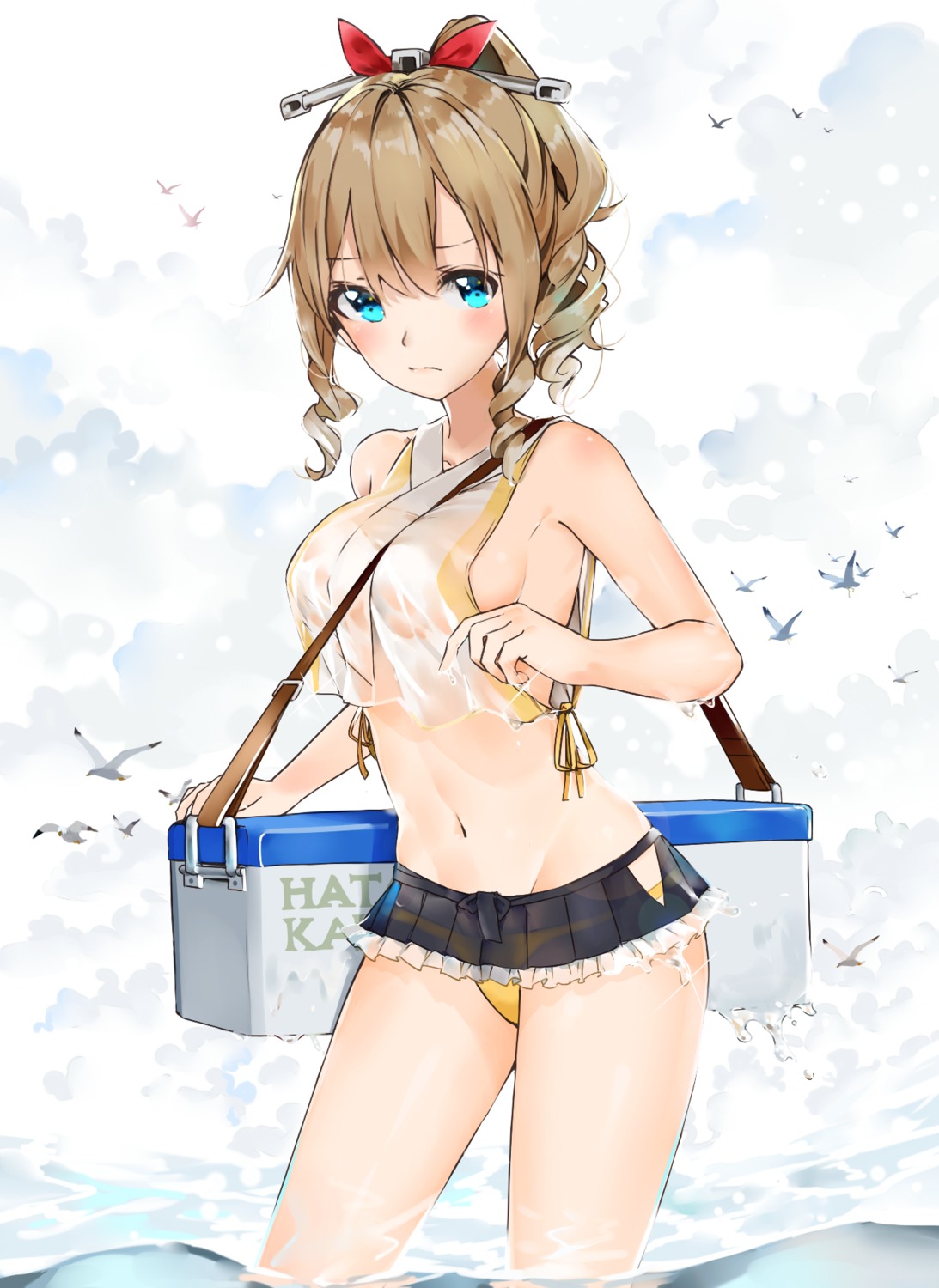 hatakaze_(kancolle), kantai_collection, no_bra, pantsu, see_through, wet, wet_clothes, yamano_(yamanoh)