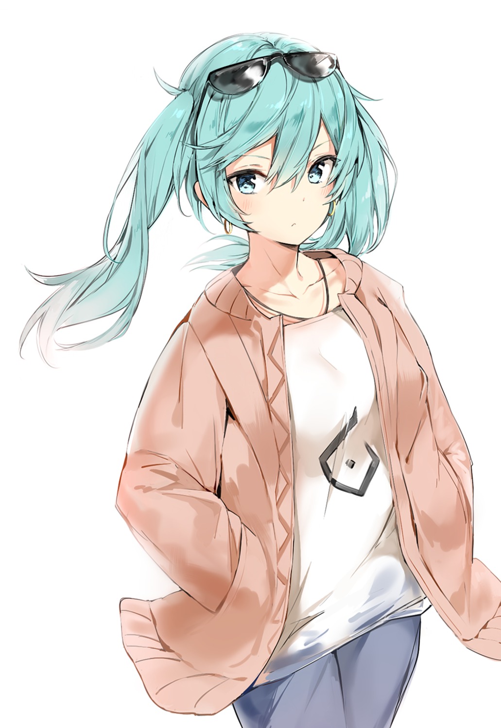 hatsune_miku, megane, silver_(chenwen), suna_no_wakusei_(vocaloid), vocaloid