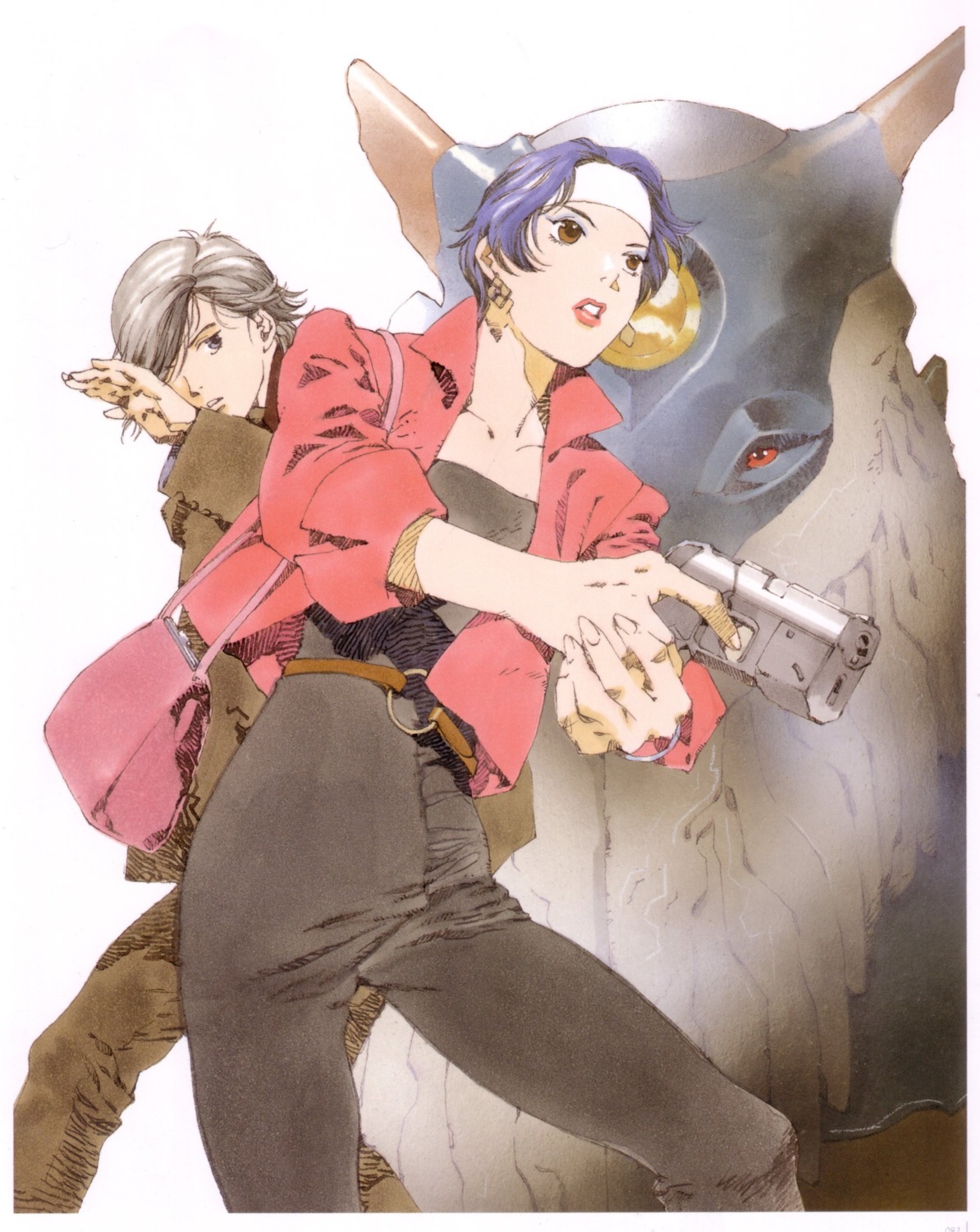gun, kamina_ayato, rahxephon, shitow_haruka, yamada_akihiro