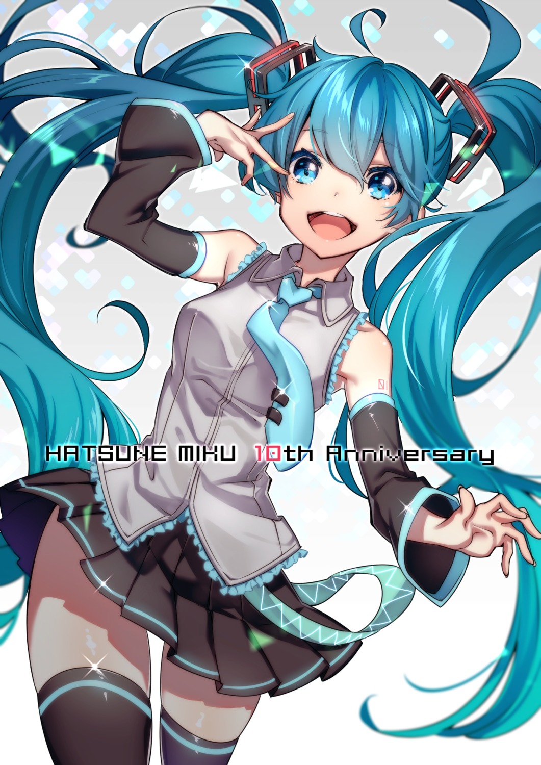 hatsune_miku, tattoo, thighhighs, vocaloid, westxost_(68monkey)