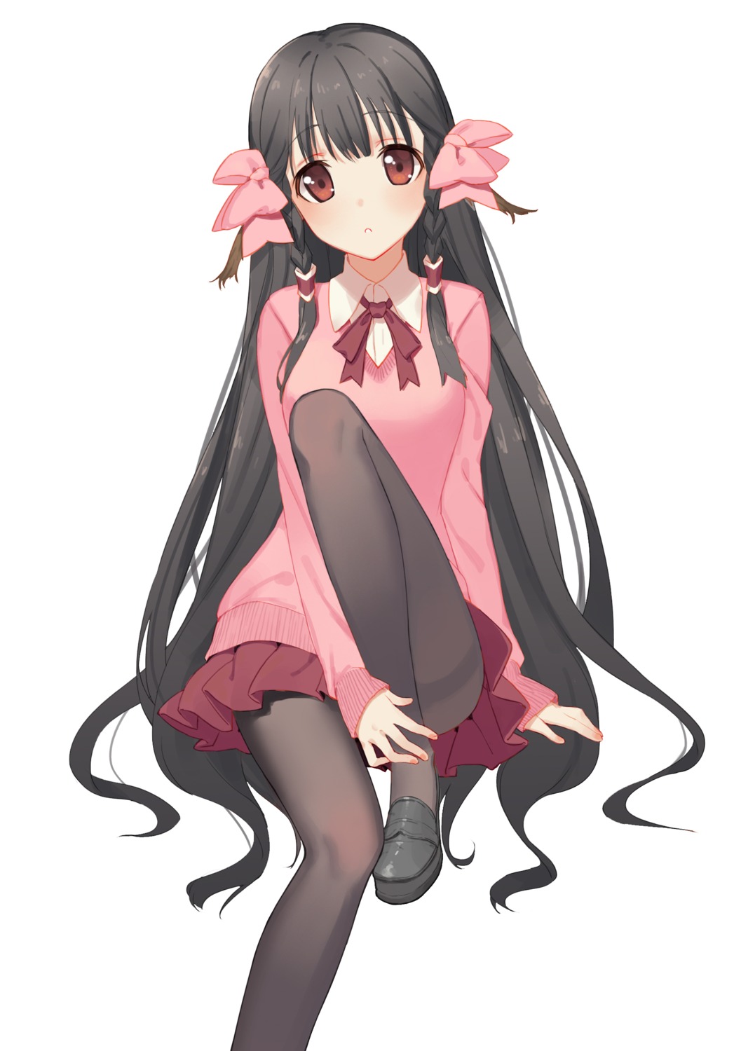 animal_ears, goumudan, pantyhose, rurutie_(utawarerumono), seifuku, sweater, utawarerumono, utawarerumono_itsuwari_no_kamen