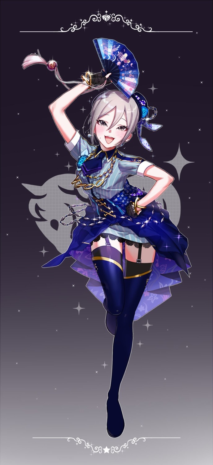 hana_shiori, shiomi_shuuko, stockings, the_idolm@ster, the_idolm@ster_cinderella_girls, thighhighs