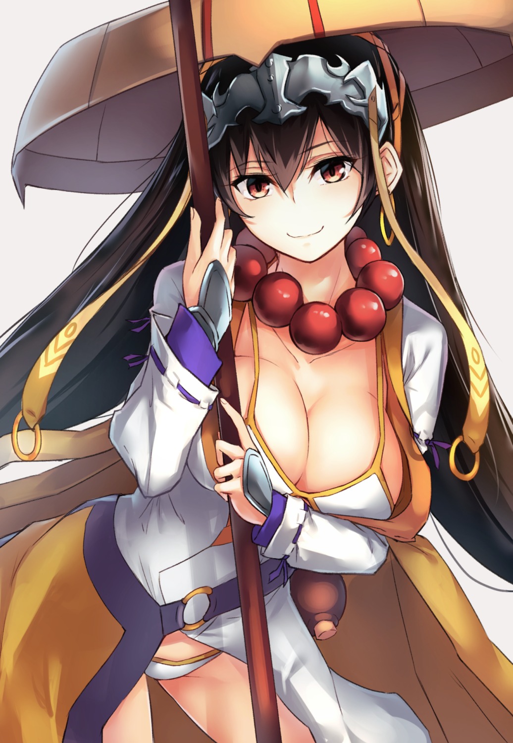 bikini, borushichi, breast_hold, cleavage, fate/grand_order, open_shirt, swimsuits, xuanzang_(fate)