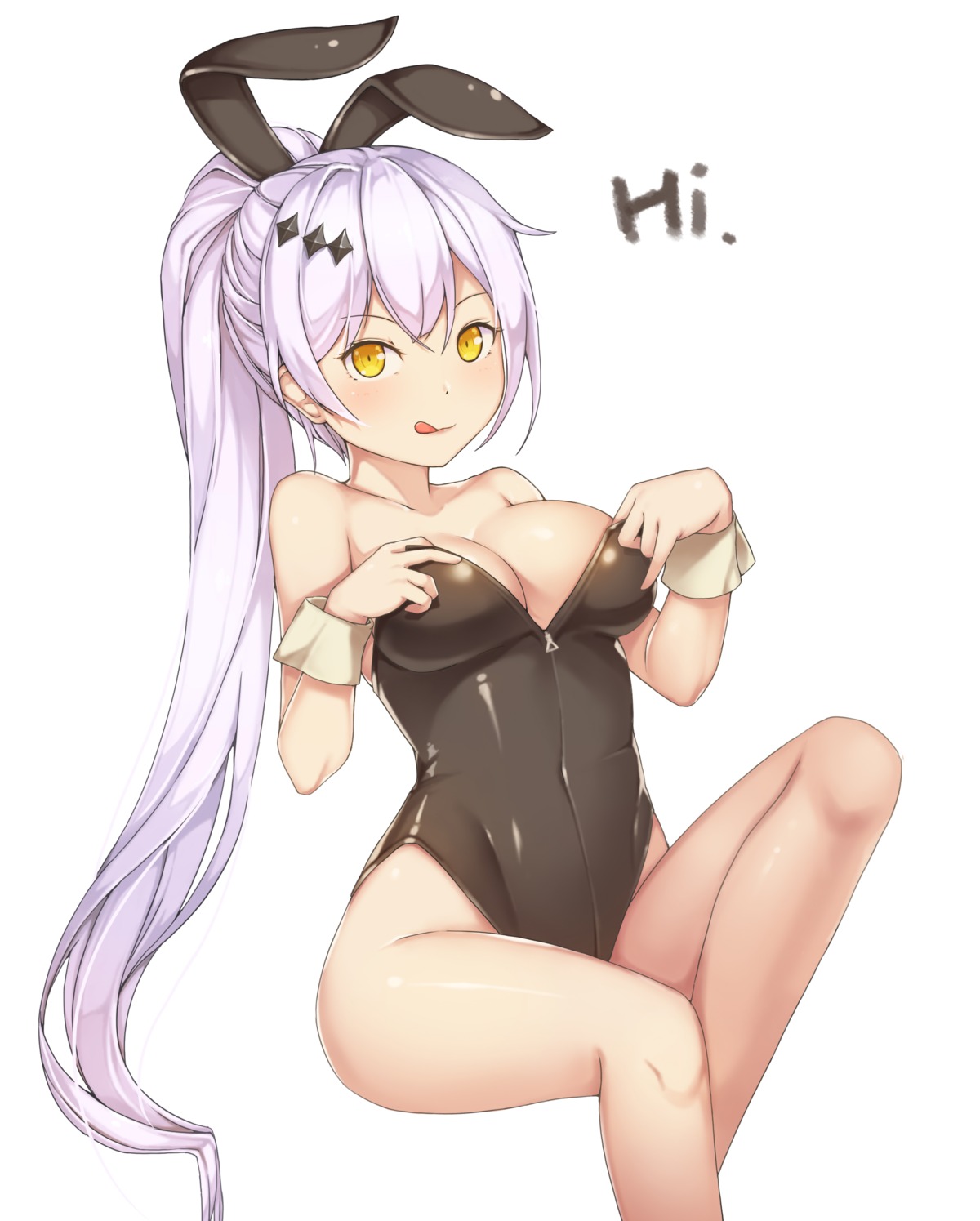 animal_ears, bunny_ears, bunny_girl, five-seven, girls_frontline, hallohi