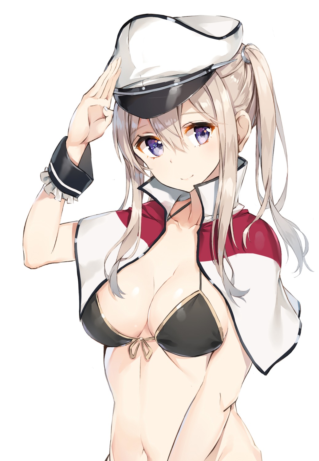 bikini_top, cleavage, graf_zeppelin_(kancolle), kantai_collection, rikoma, swimsuits
