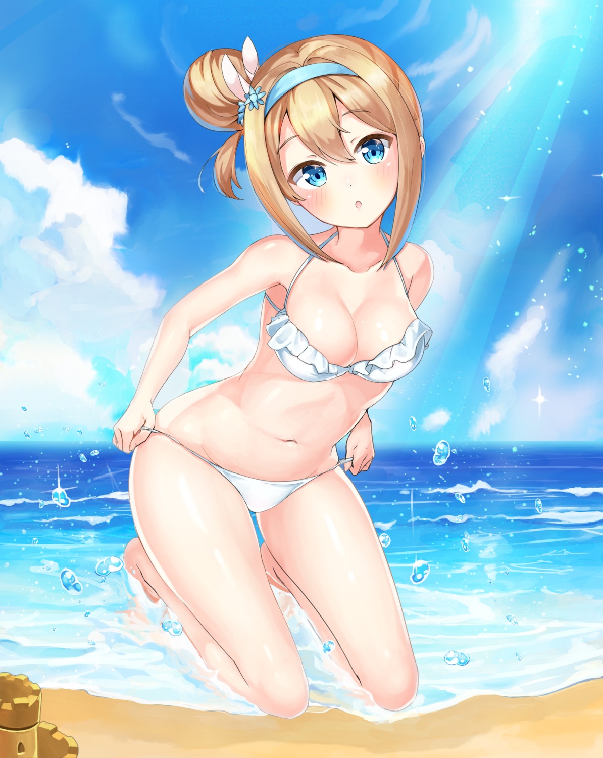 2drr, bikini, cleavage, girls_frontline, suomi_kp31_(girls_frontline), swimsuits, wet