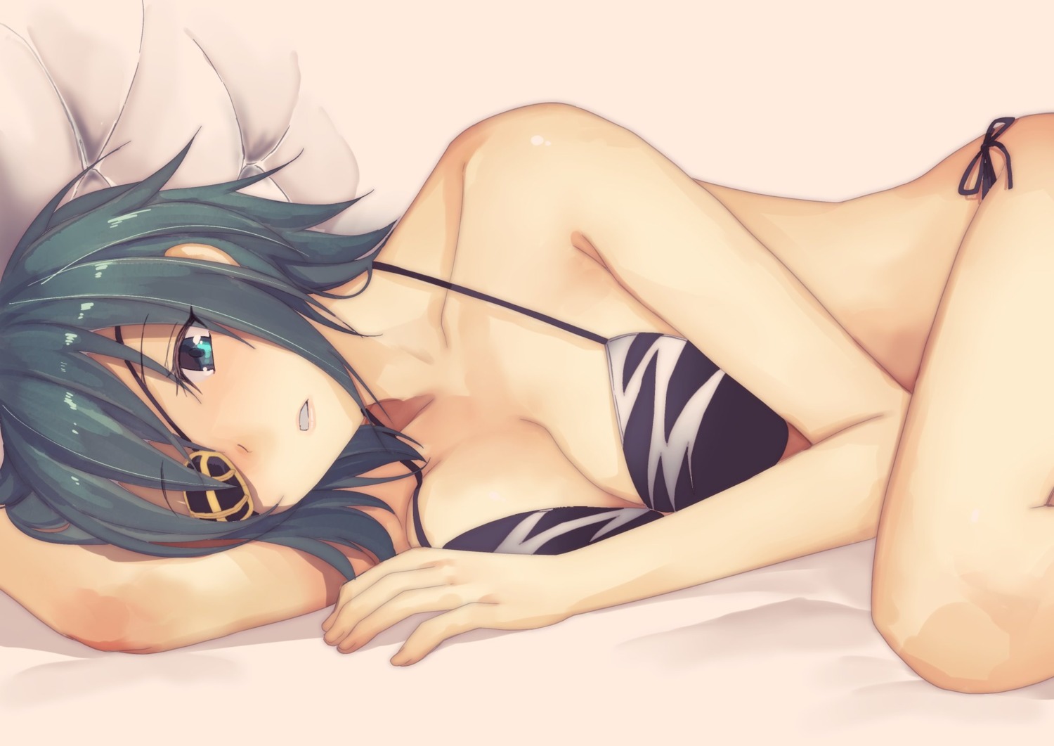 bikini, cleavage, kantai_collection, kiso_(kancolle), masukuza_j, swimsuits