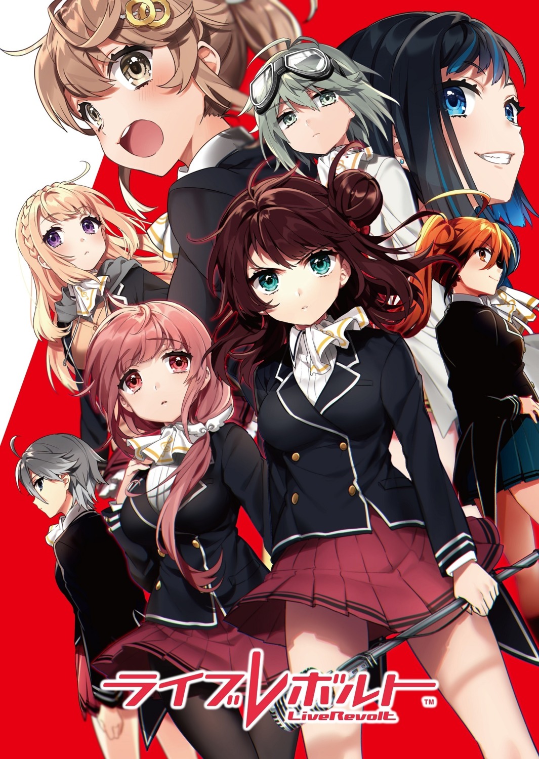 fujiwara_akane, hirai_kana, liverevolt, megane, miyashiro_rina, noda_kokomi, pantyhose, seifuku