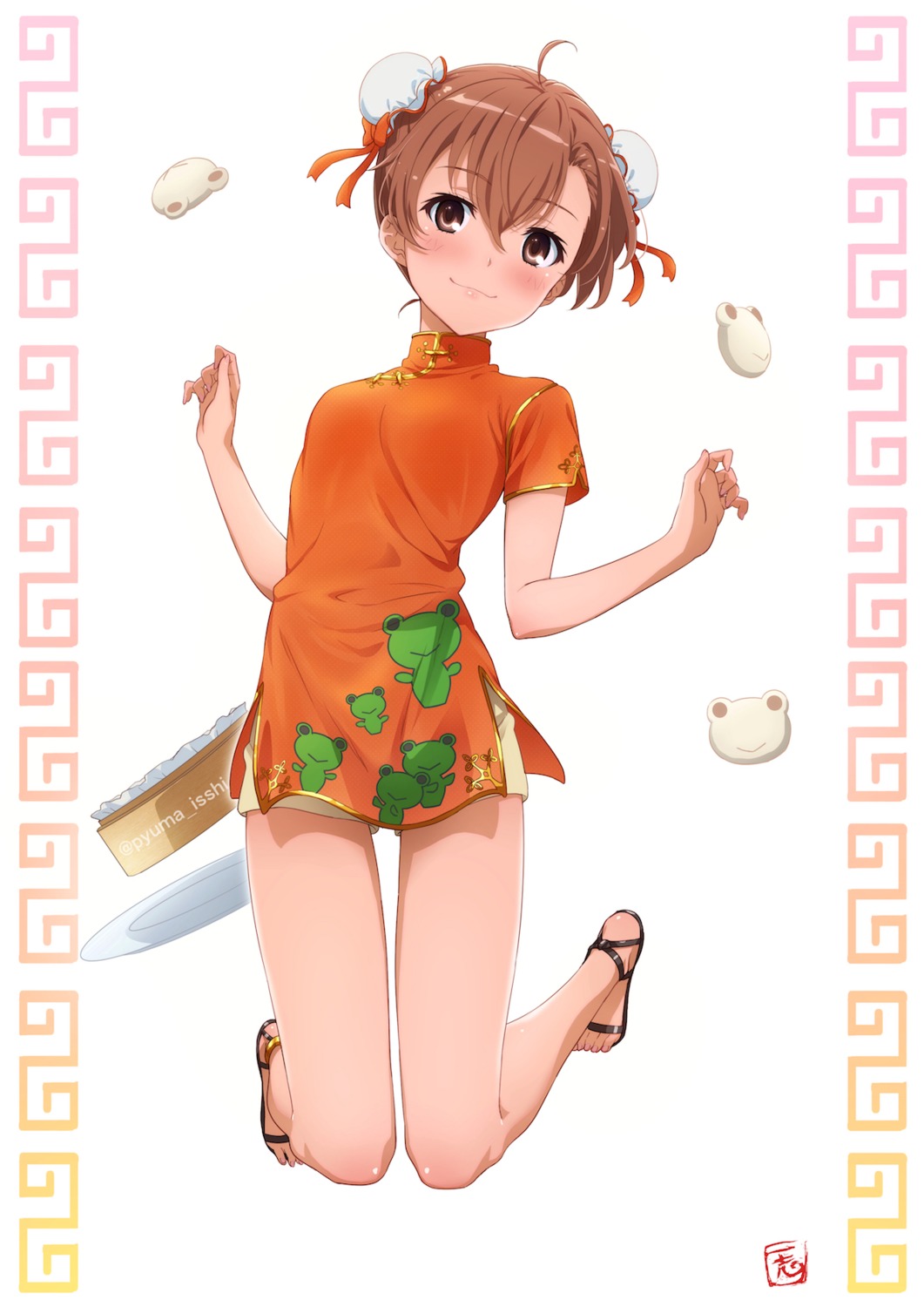 chinadress, misaka_mikoto, puma_(hyuma1219), toaru_kagaku_no_railgun, toaru_majutsu_no_index