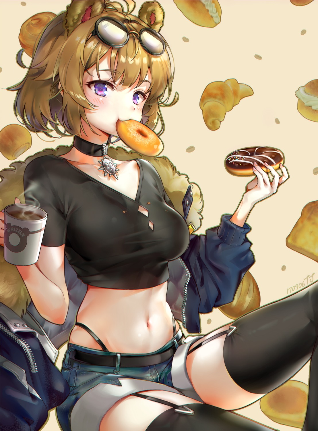 animal_ears, girls_frontline, grizzly_mkv_(girls_frontline), megane, stockings, tanjel, thighhighs