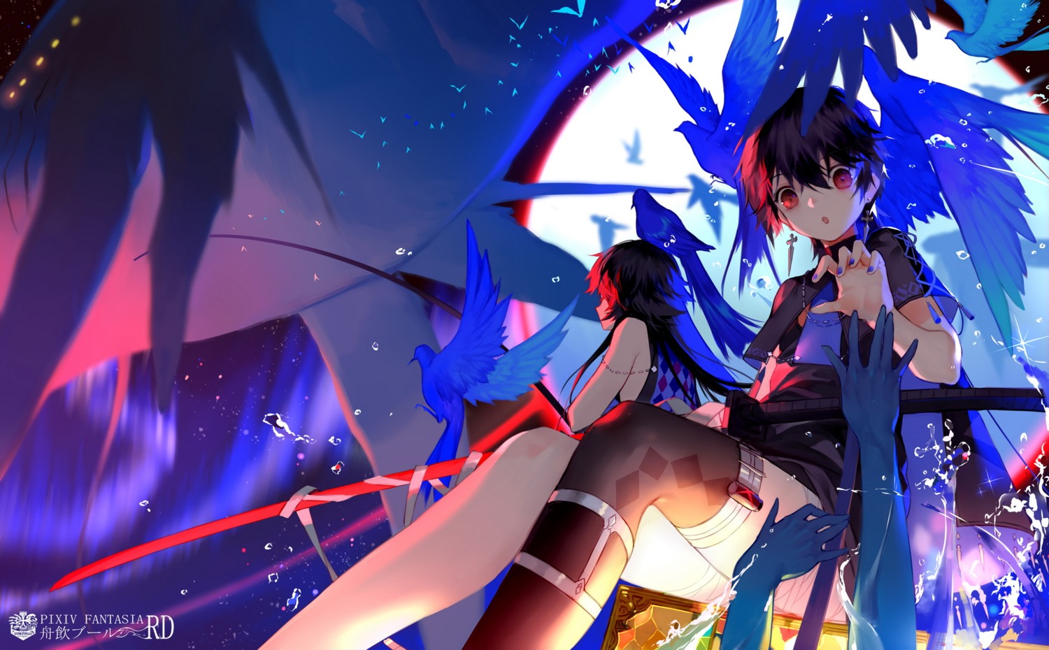 joseph_lee, pixiv_fantasia, pixiv_fantasia_revenge_of_the_darkness, sword, thighhighs