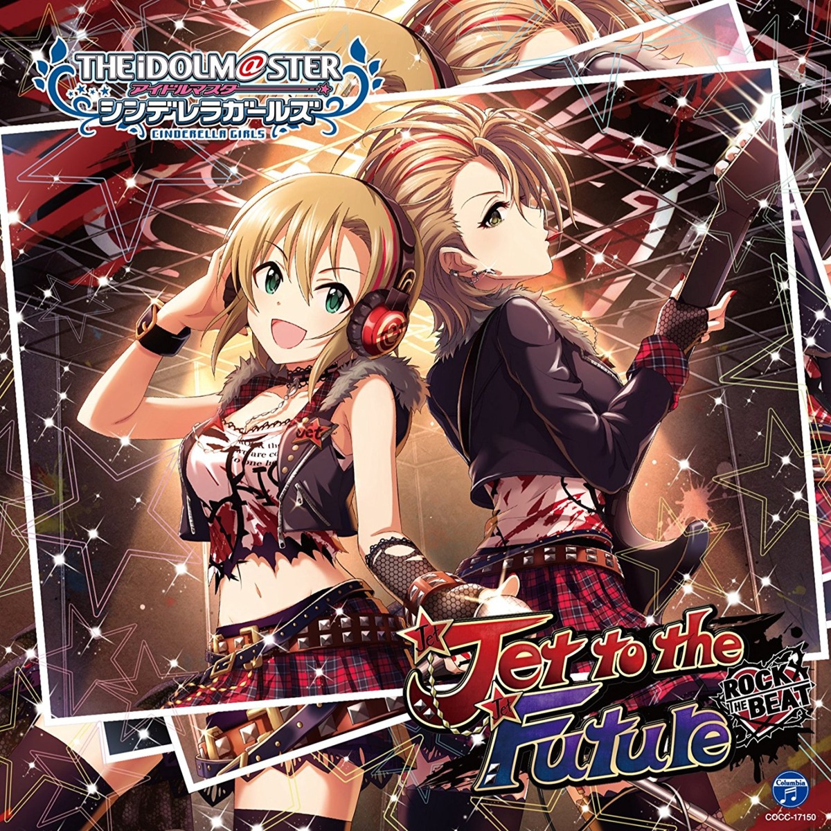 disc_cover, fishnets, guitar, headphones, kimura_natsuki, tada_riina, the_idolm@ster, the_idolm@ster_cinderella_girls