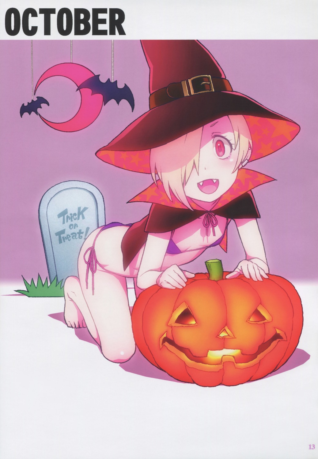 bikini, decoppachi, halloween, hidiri_rei, shirasaka_koume, swimsuits, the_idolm@ster, the_idolm@ster_cinderella_girls