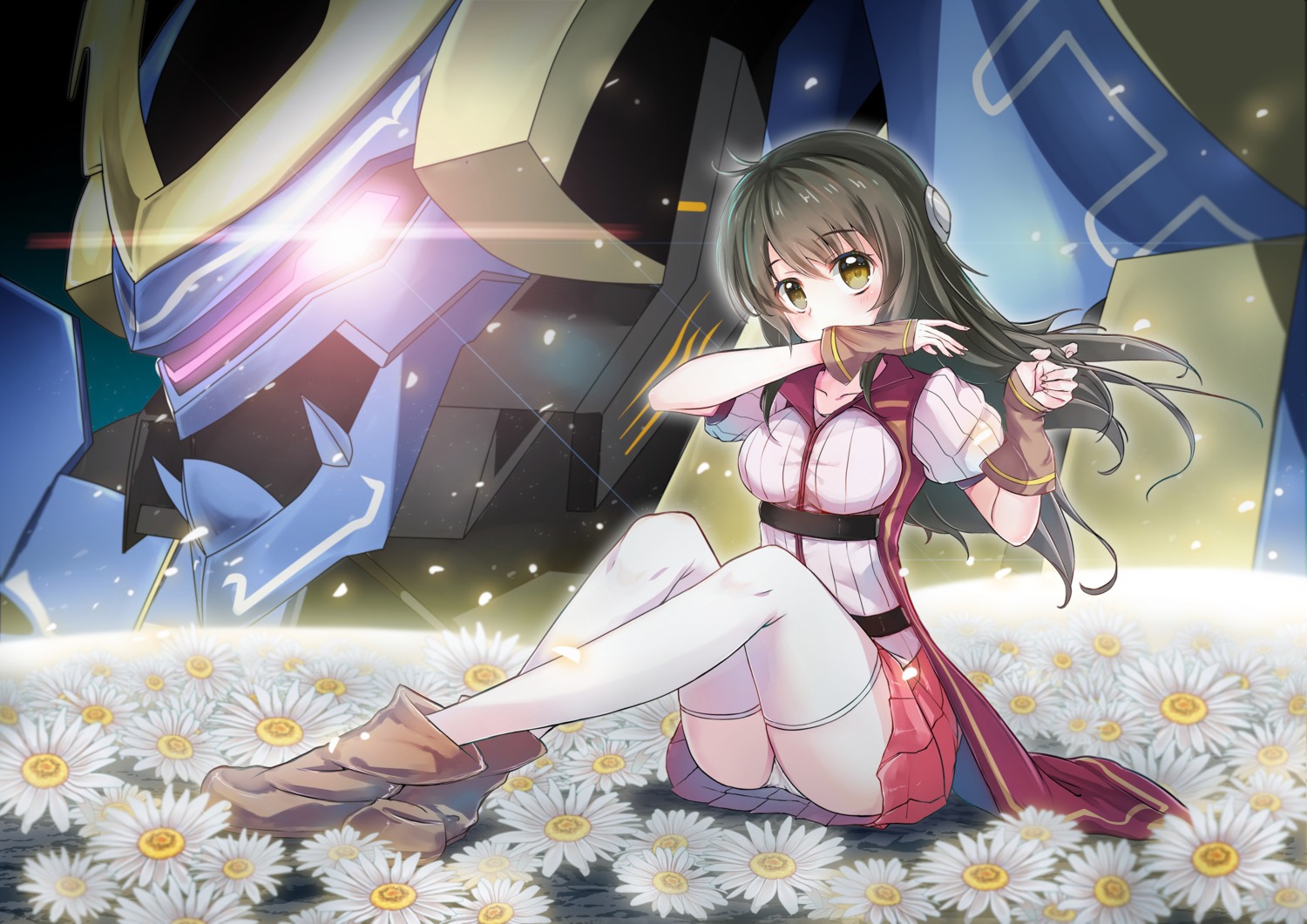 adeltrud_alter, knights_and_magic, mecha, pantsu, realdragon, thighhighs