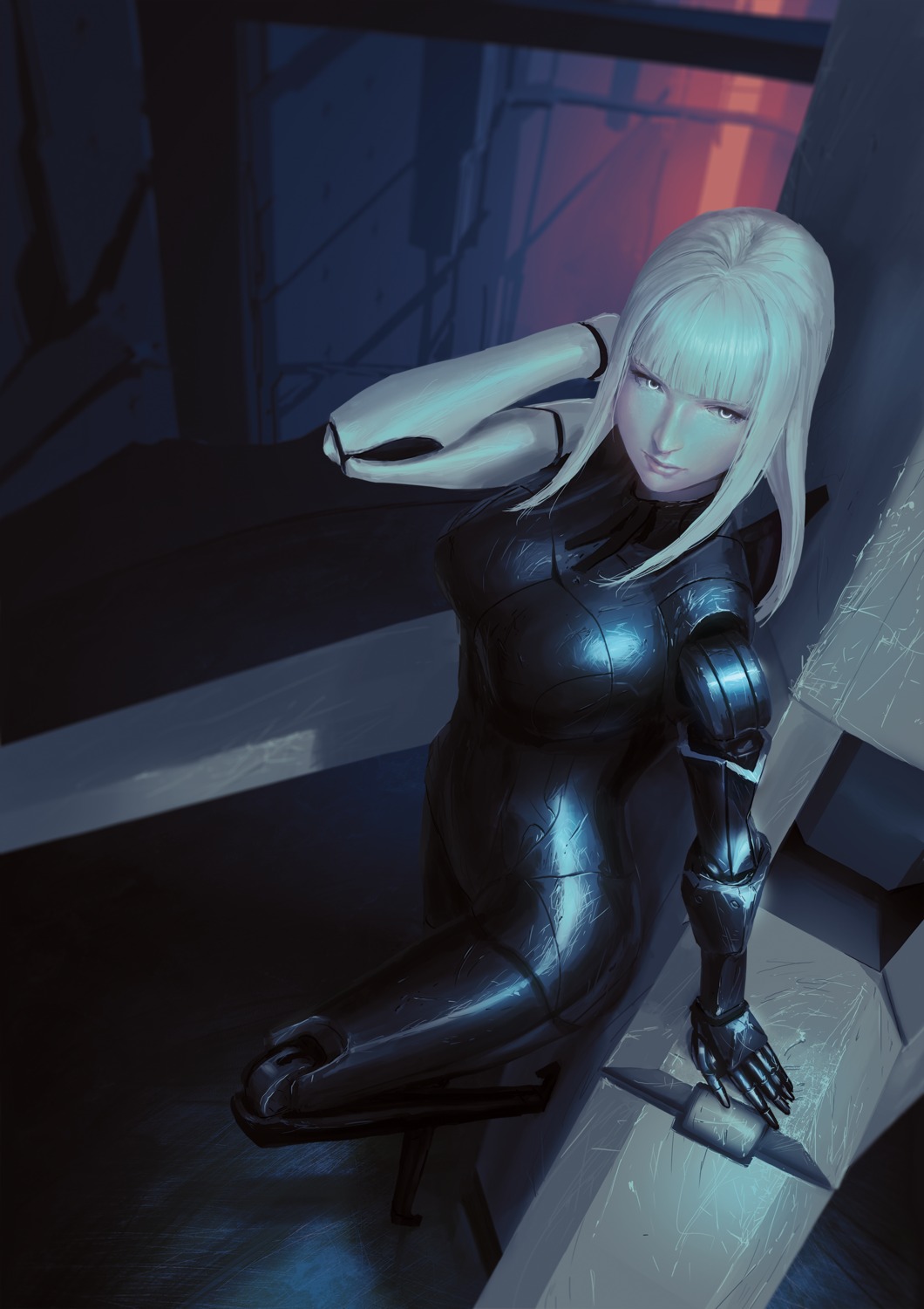 blame!, cibo, mecha_musume, mintbreak