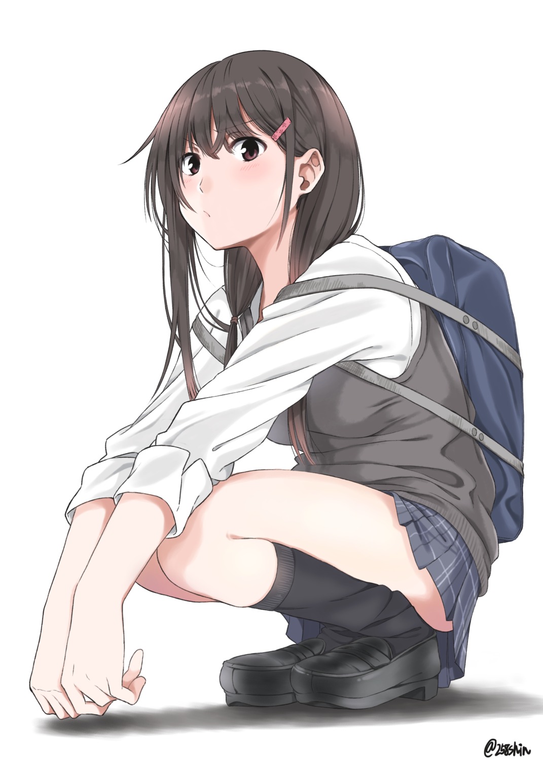 amu_(258shin), seifuku, sweater